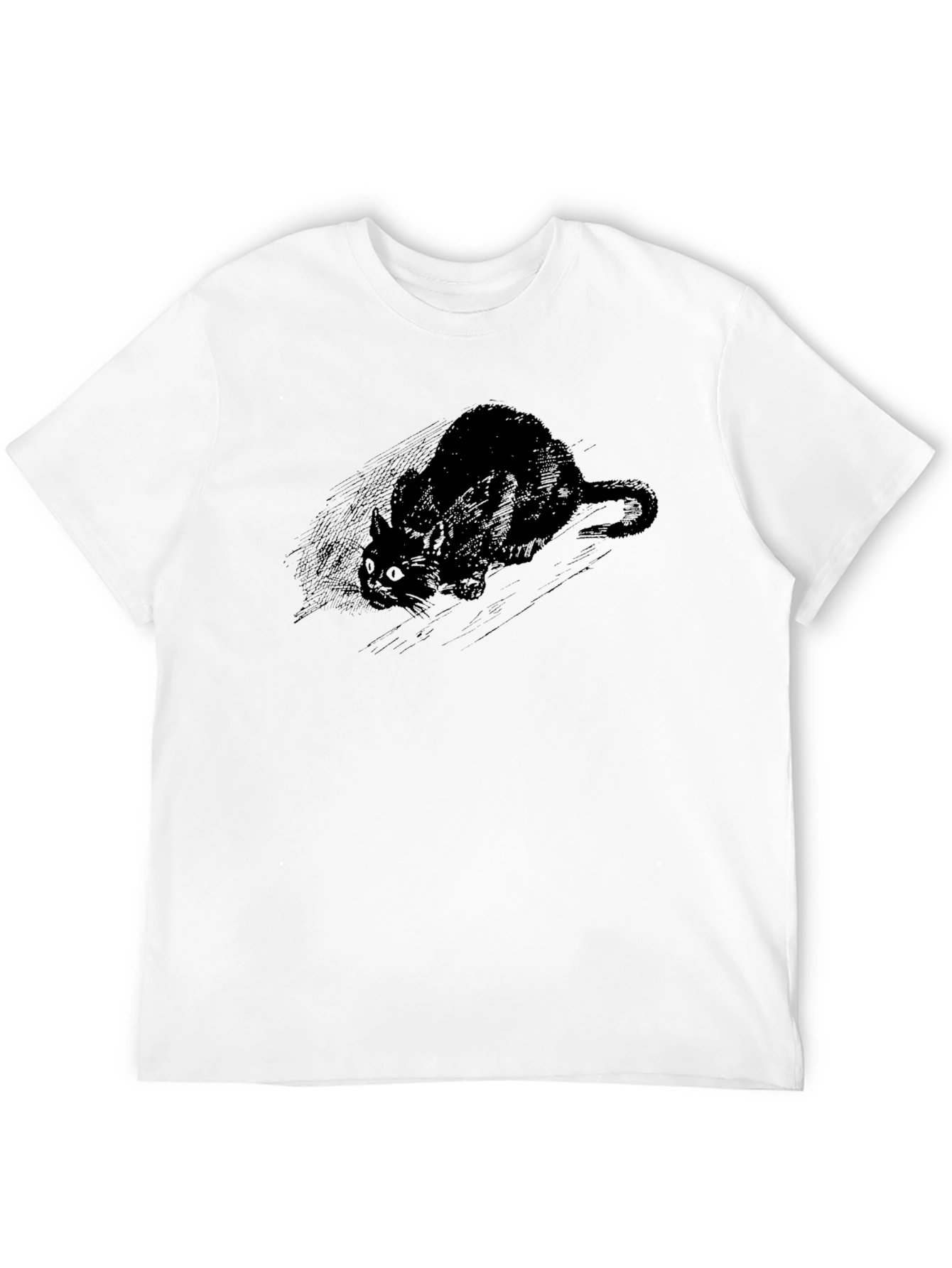 Black Cat Tee - Creepy Cute Graphic T-Shirt