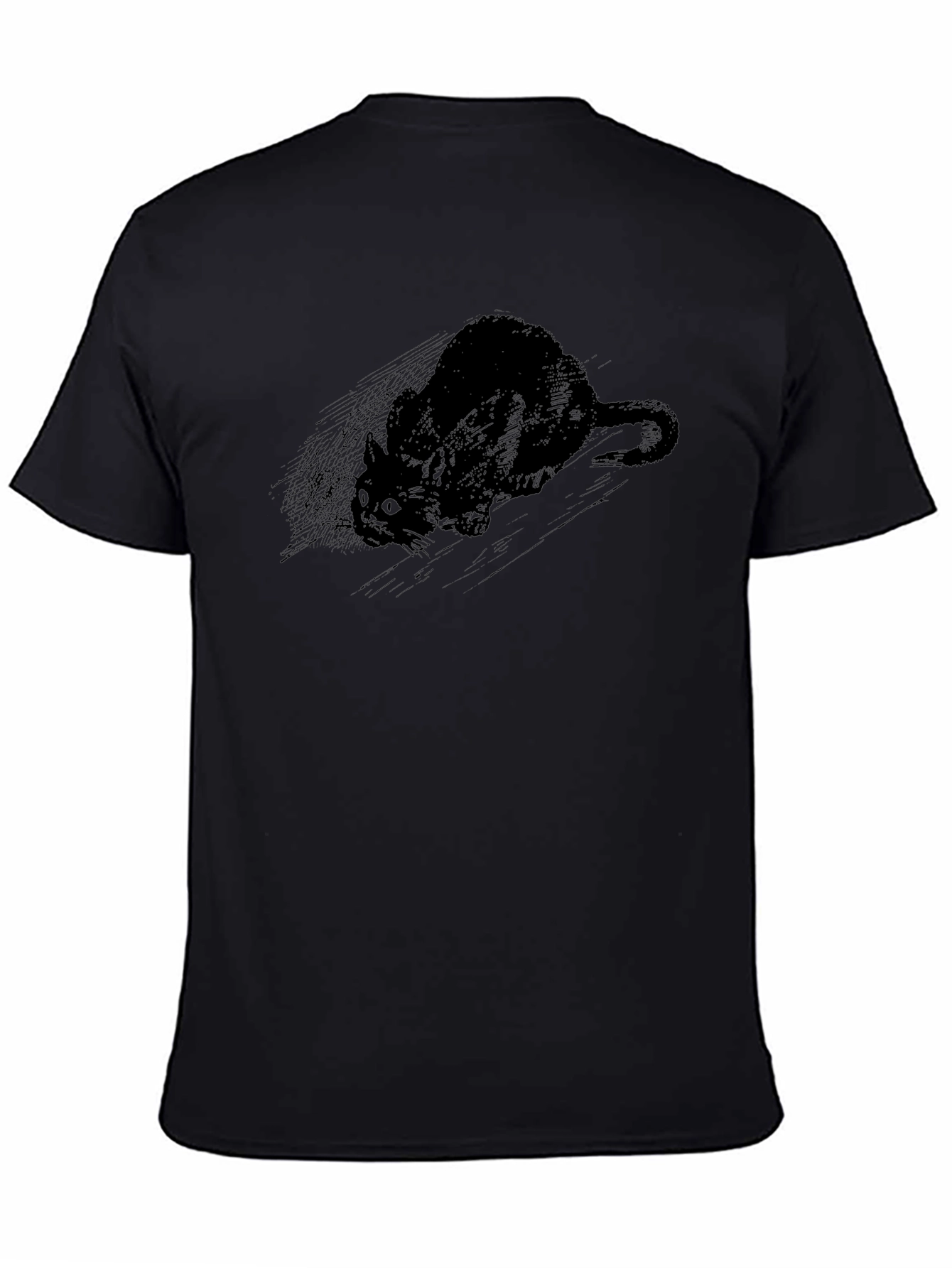 Black Cat Tee - Creepy Cute Graphic T-Shirt