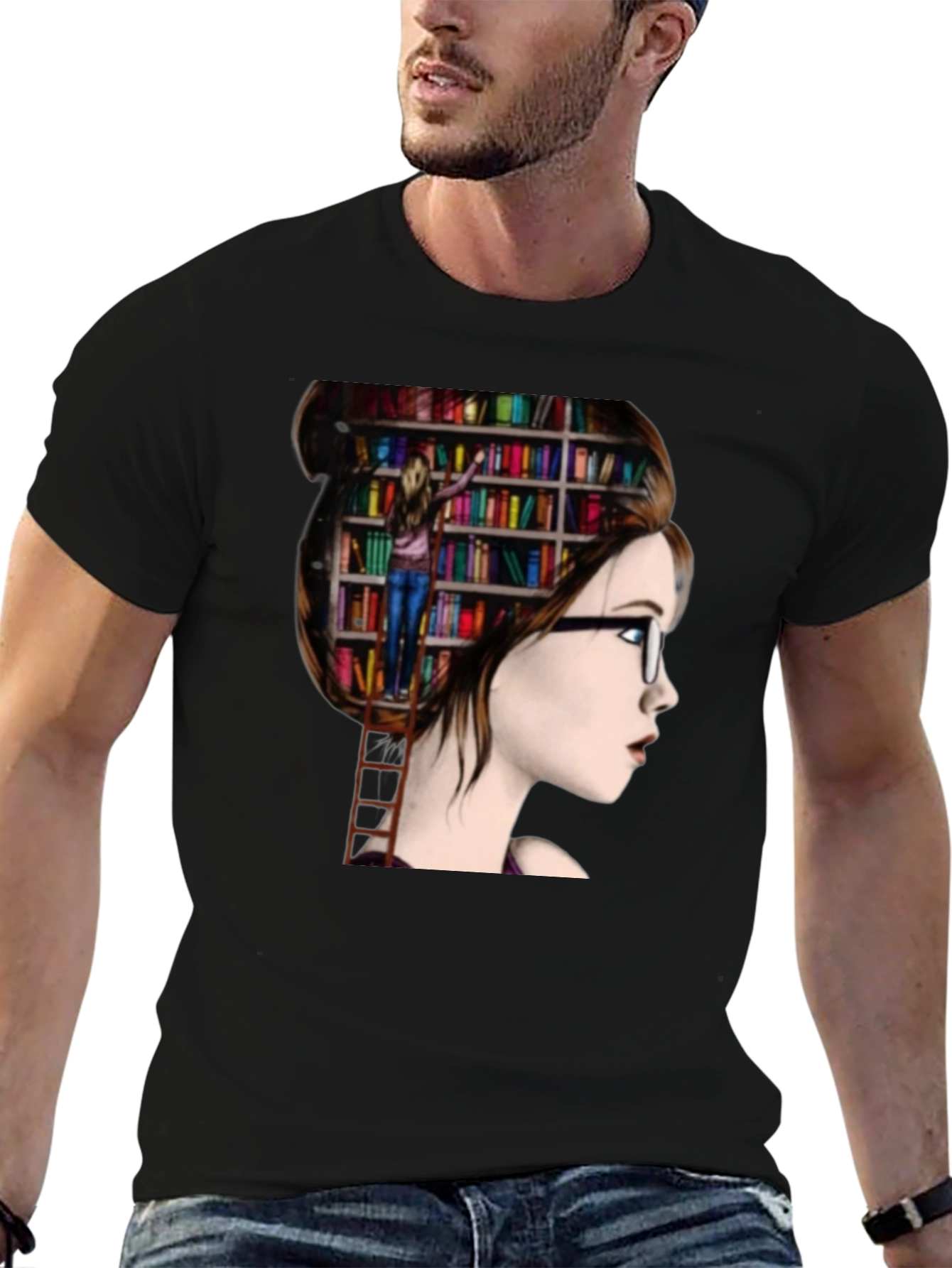 Book Lover T-Shirt - Reading on My Mind
