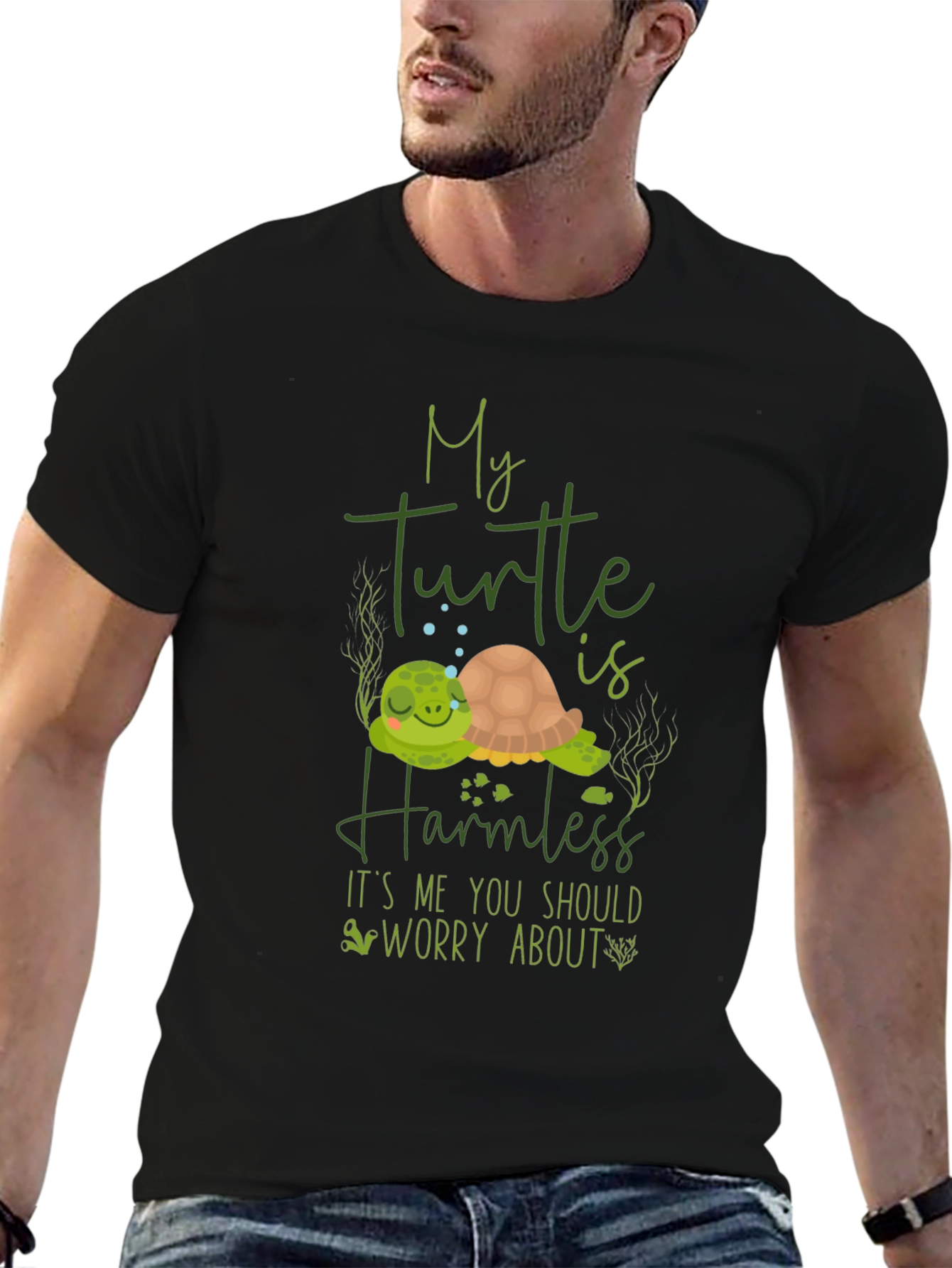 My Turtle is Harmless Graphic T-Shirt