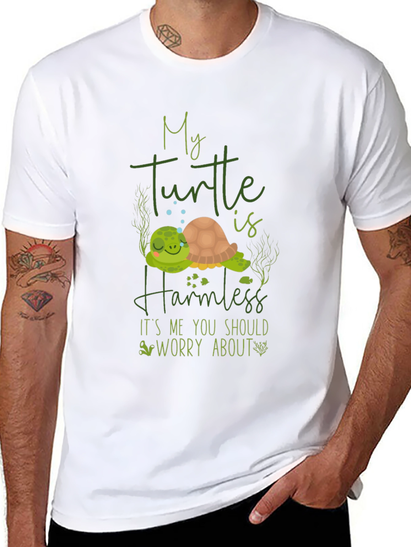 My Turtle is Harmless Graphic T-Shirt