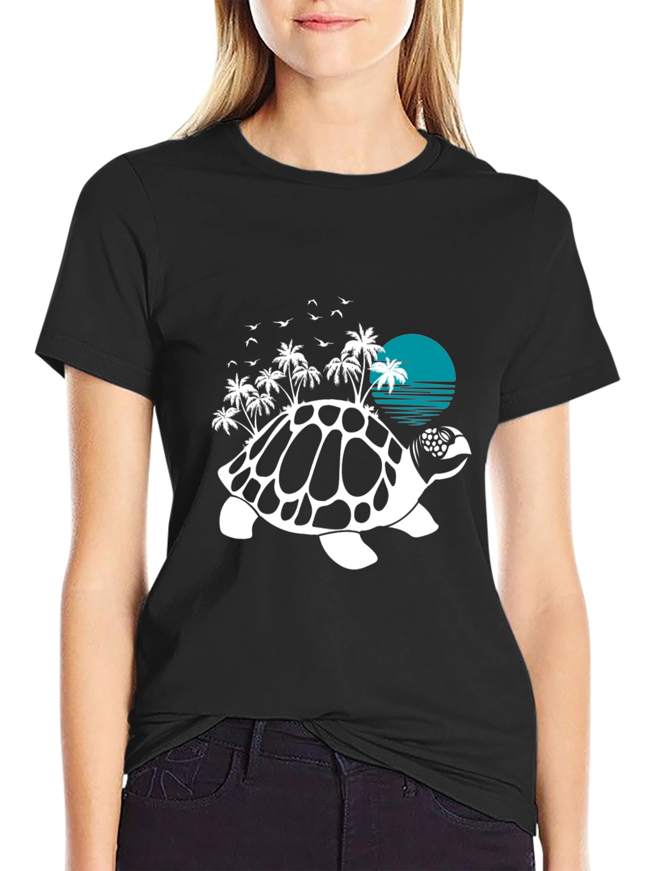 Turtle Island Graphic Tee - Beach Vibes