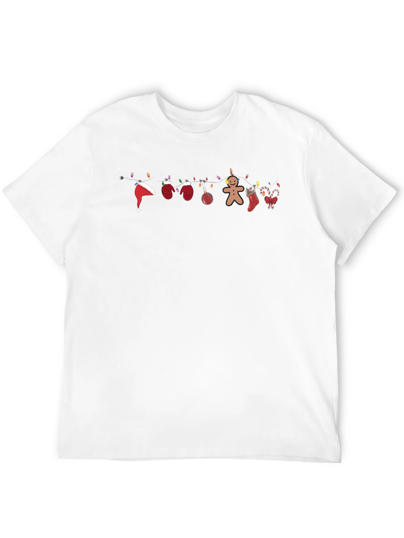 Festive Christmas Lights T-Shirt - Holiday Cheer