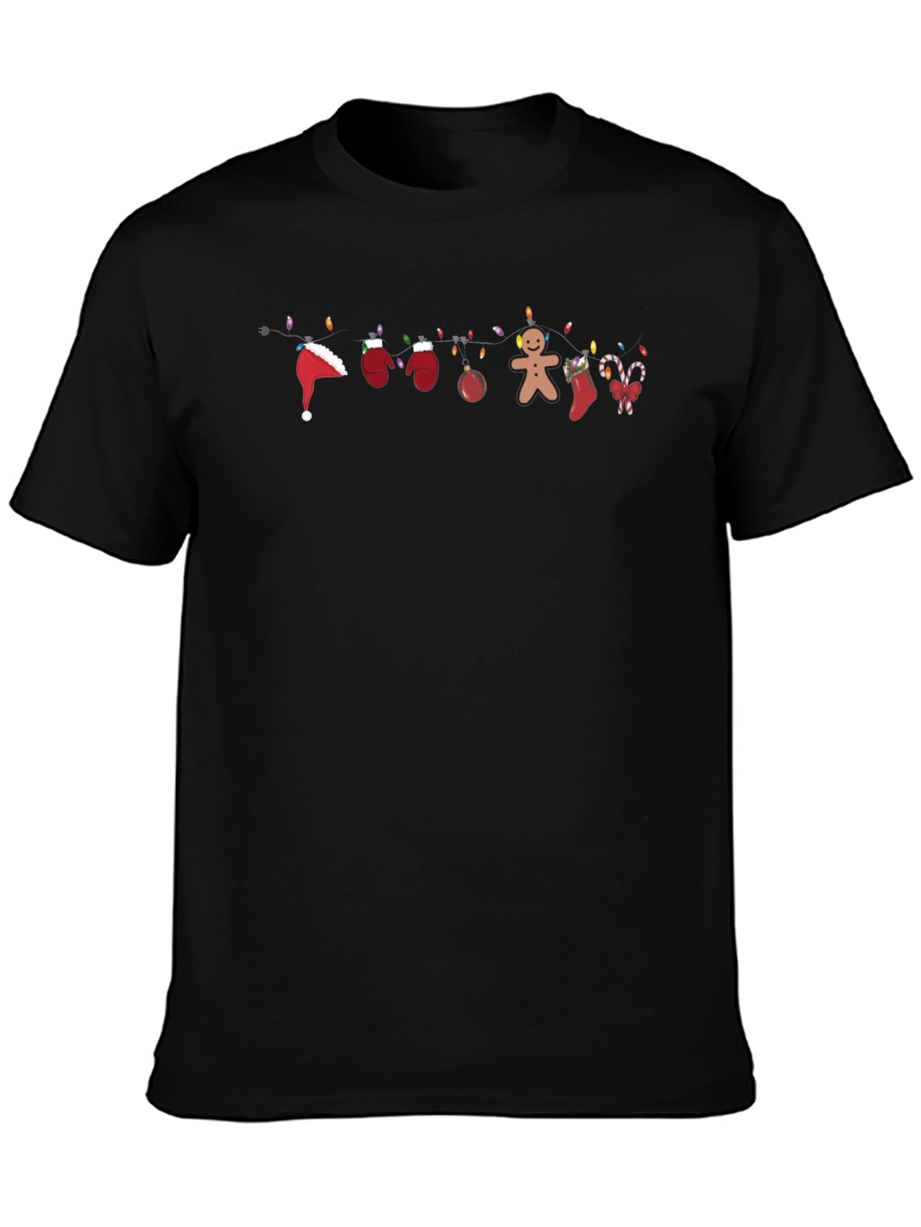 Festive Christmas Lights T-Shirt - Holiday Cheer