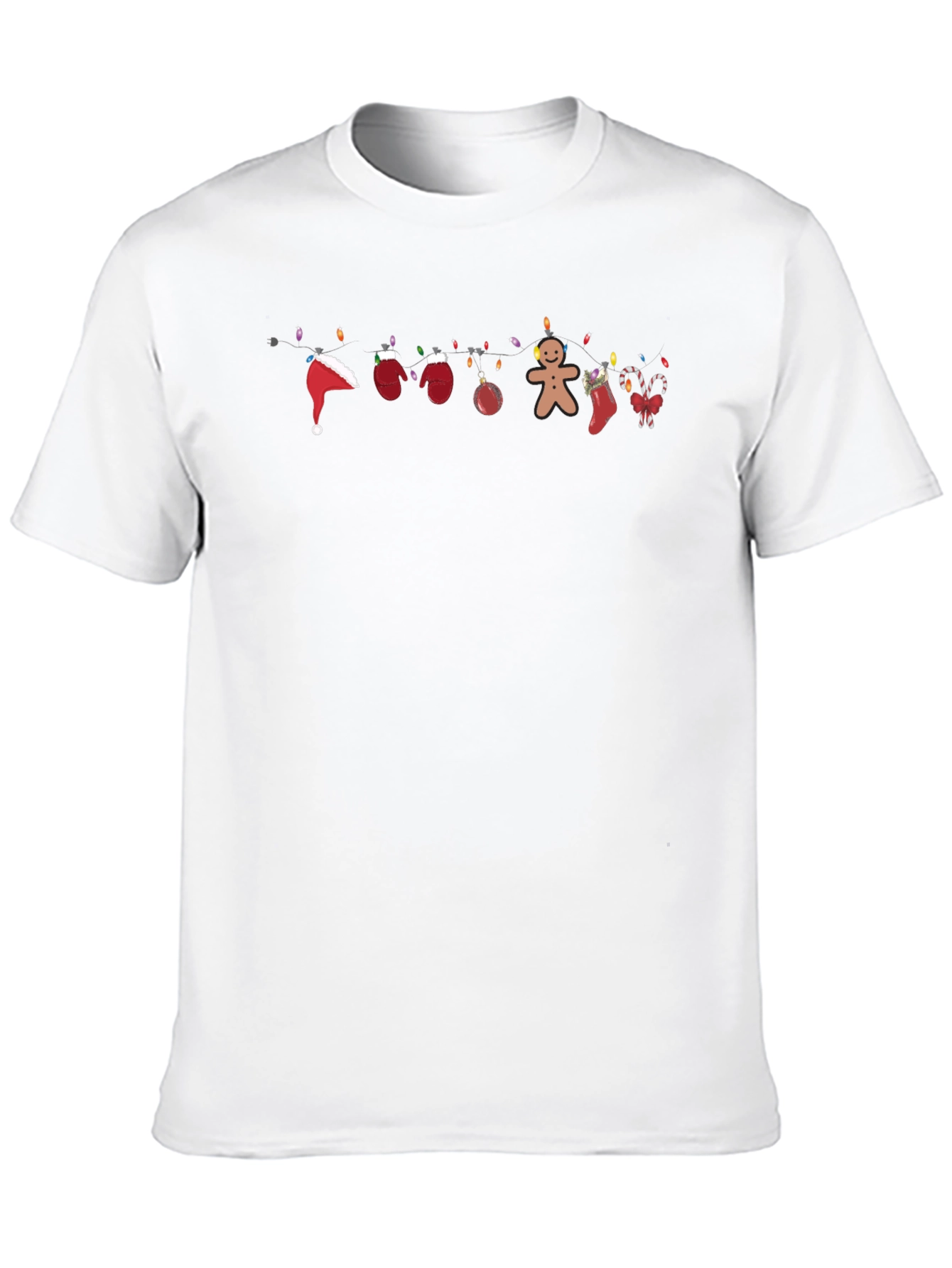Festive Christmas Lights T-Shirt - Holiday Cheer