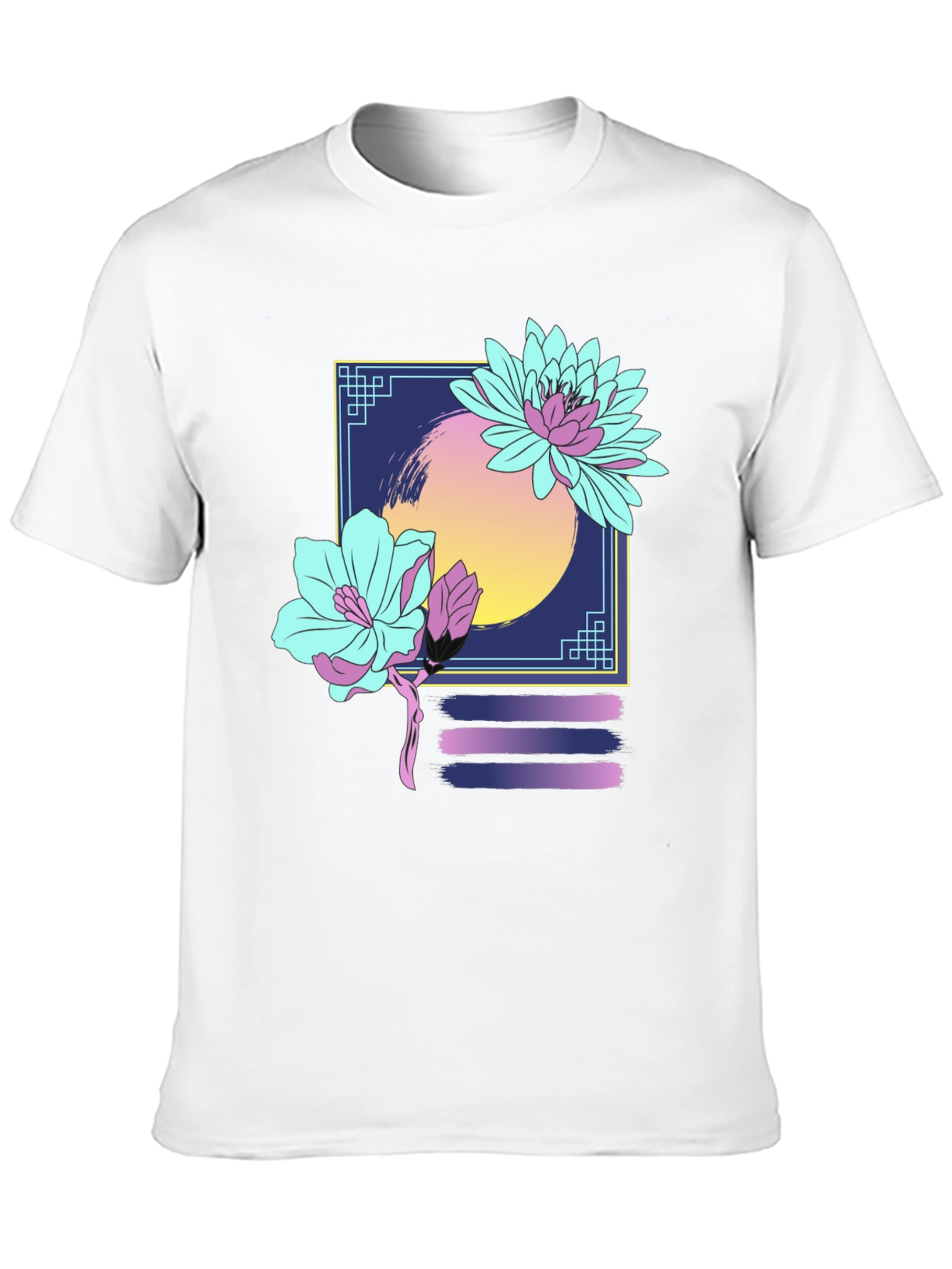 Floral Graphic T-Shirt - Retro Aesthetic Design