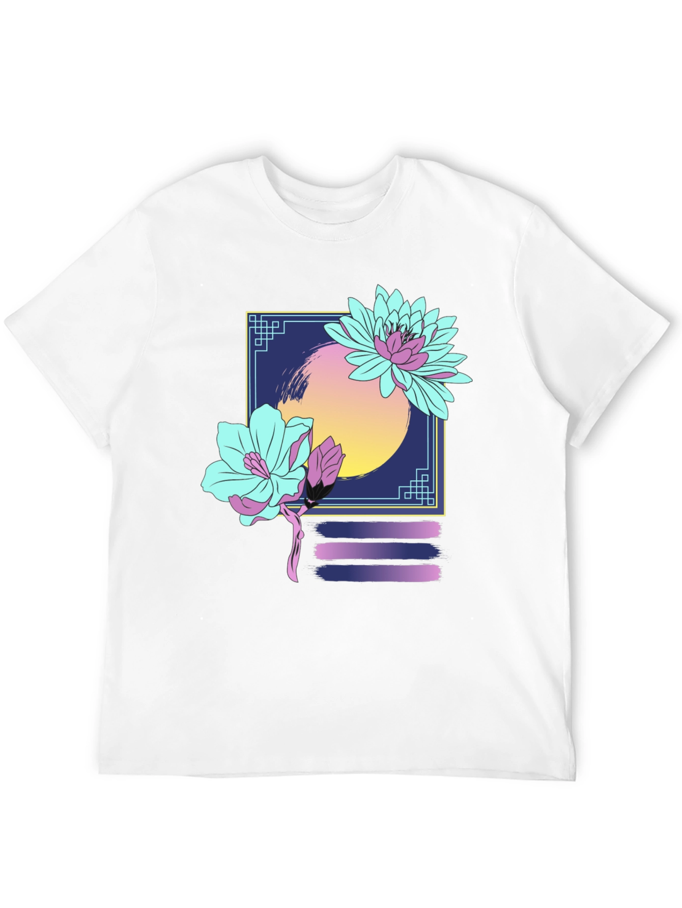 Floral Graphic T-Shirt - Retro Aesthetic Design