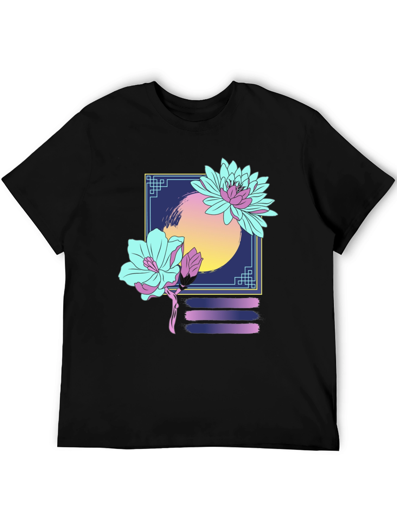 Floral Graphic T-Shirt - Retro Aesthetic Design