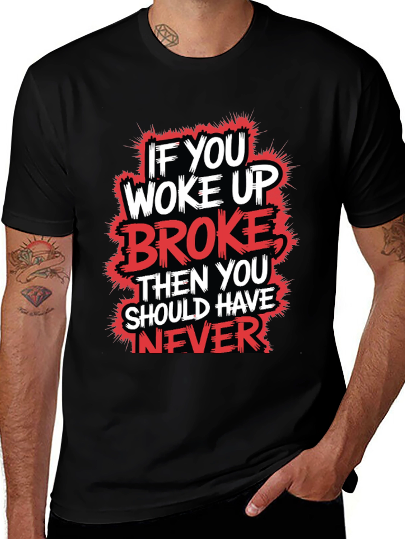 Woke Up Broke Graphic Tee