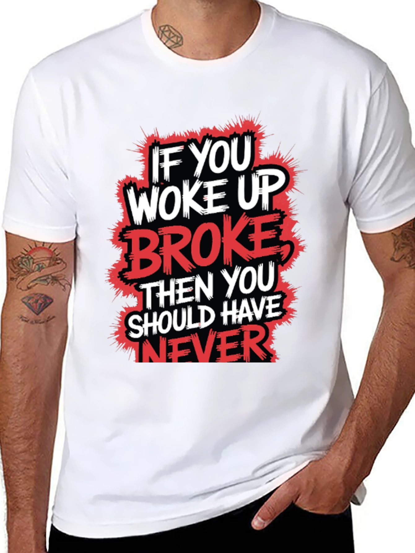 Woke Up Broke Graphic Tee