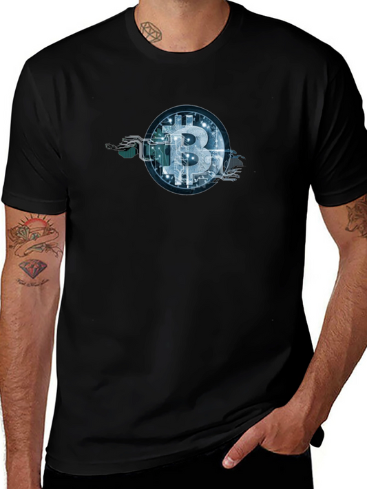 Bitcoin Circuit Tree Black Tee