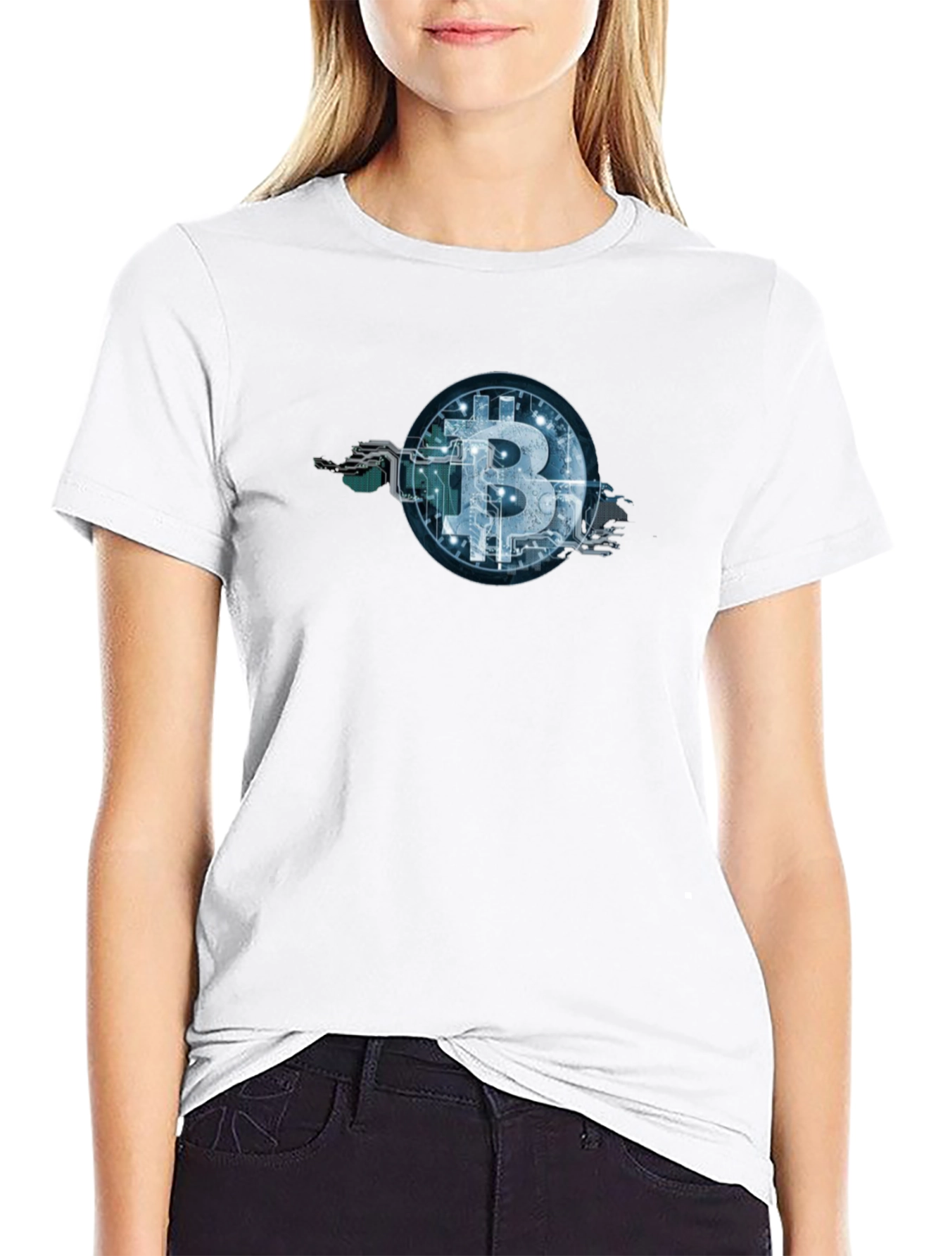 Bitcoin Circuit Tree Black Tee