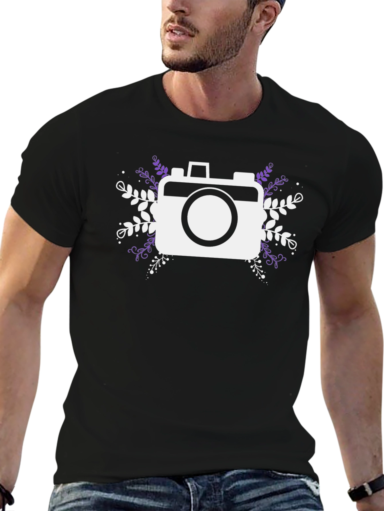 Camera Graphic Black T-Shirt