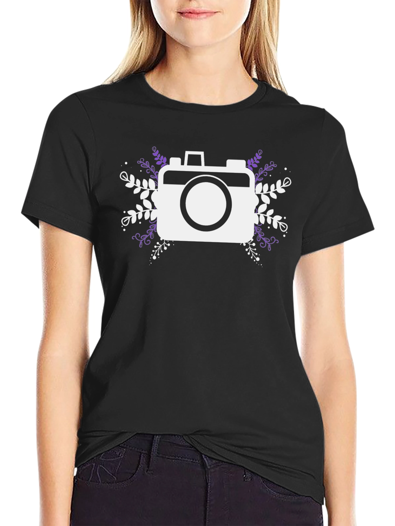 Camera Graphic Black T-Shirt