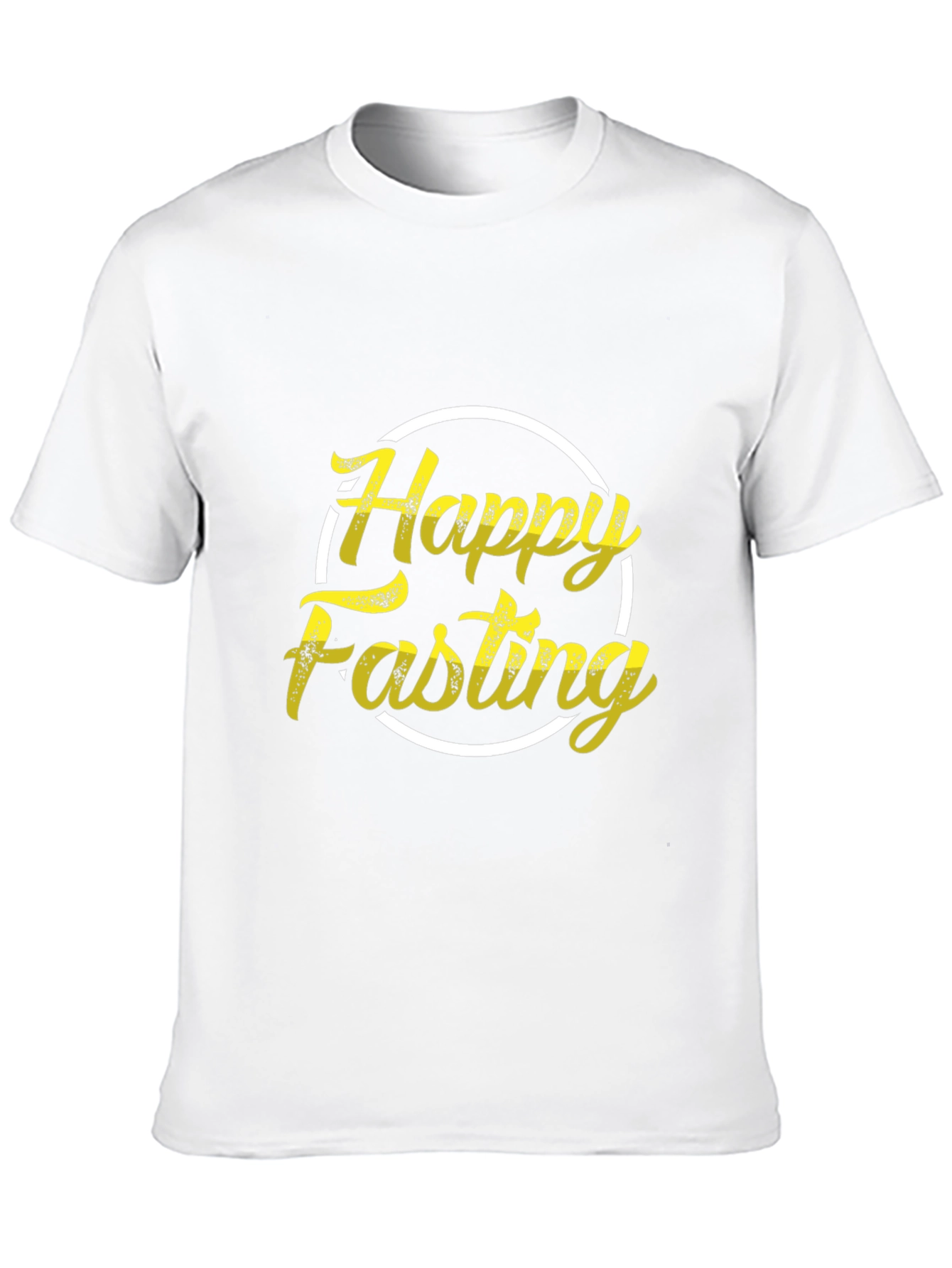 Happy Fasting Black T-Shirt