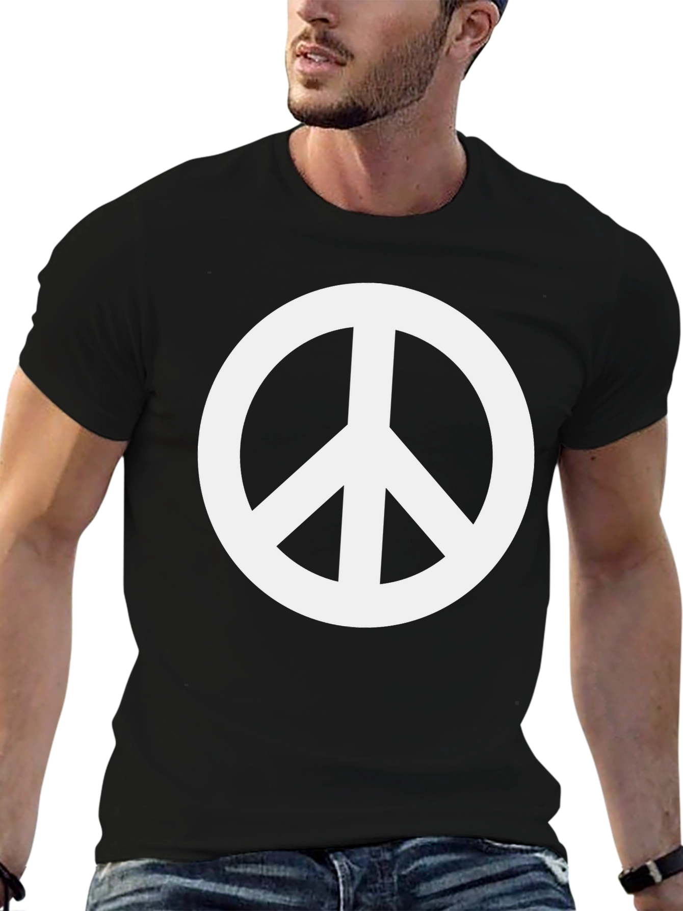 Peace Sign Graphic Tee - Classic Unisex Design