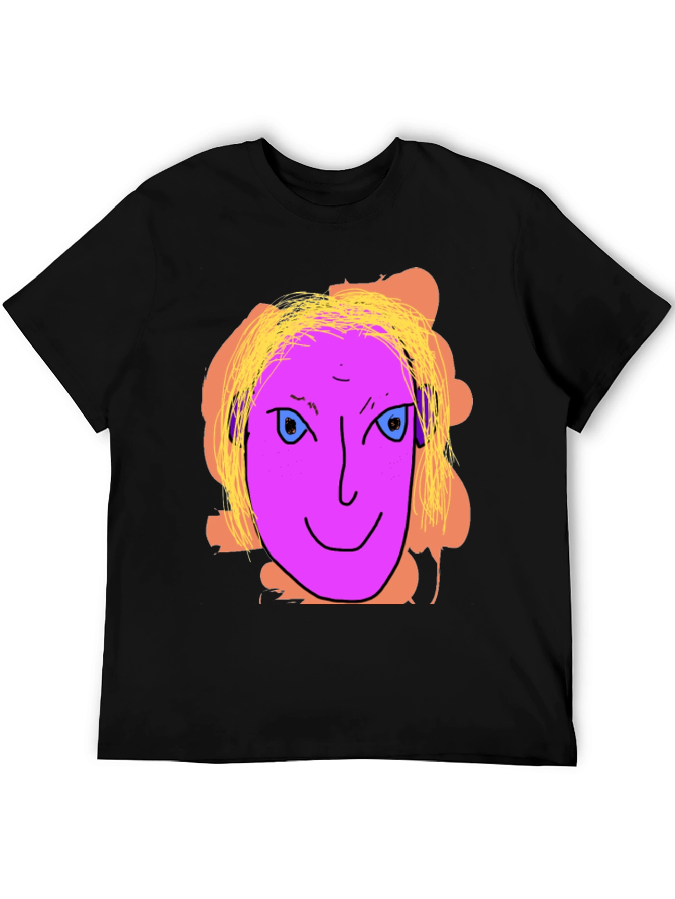 Unique Graphic Tee - Quirky Face Design