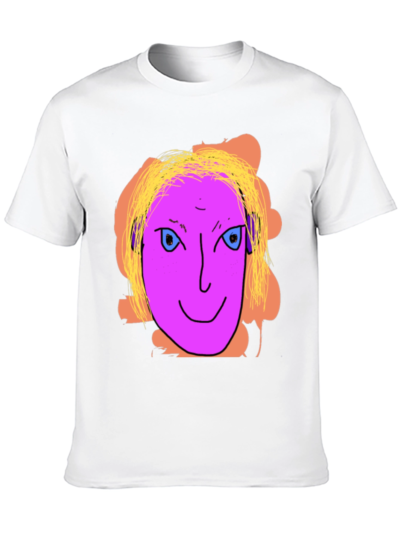 Unique Graphic Tee - Quirky Face Design