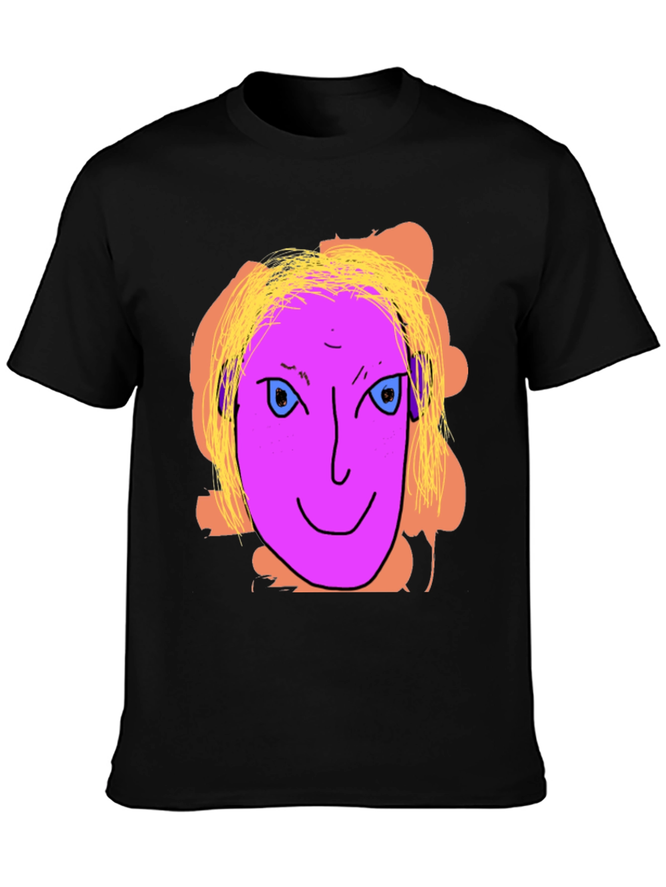 Unique Graphic Tee - Quirky Face Design