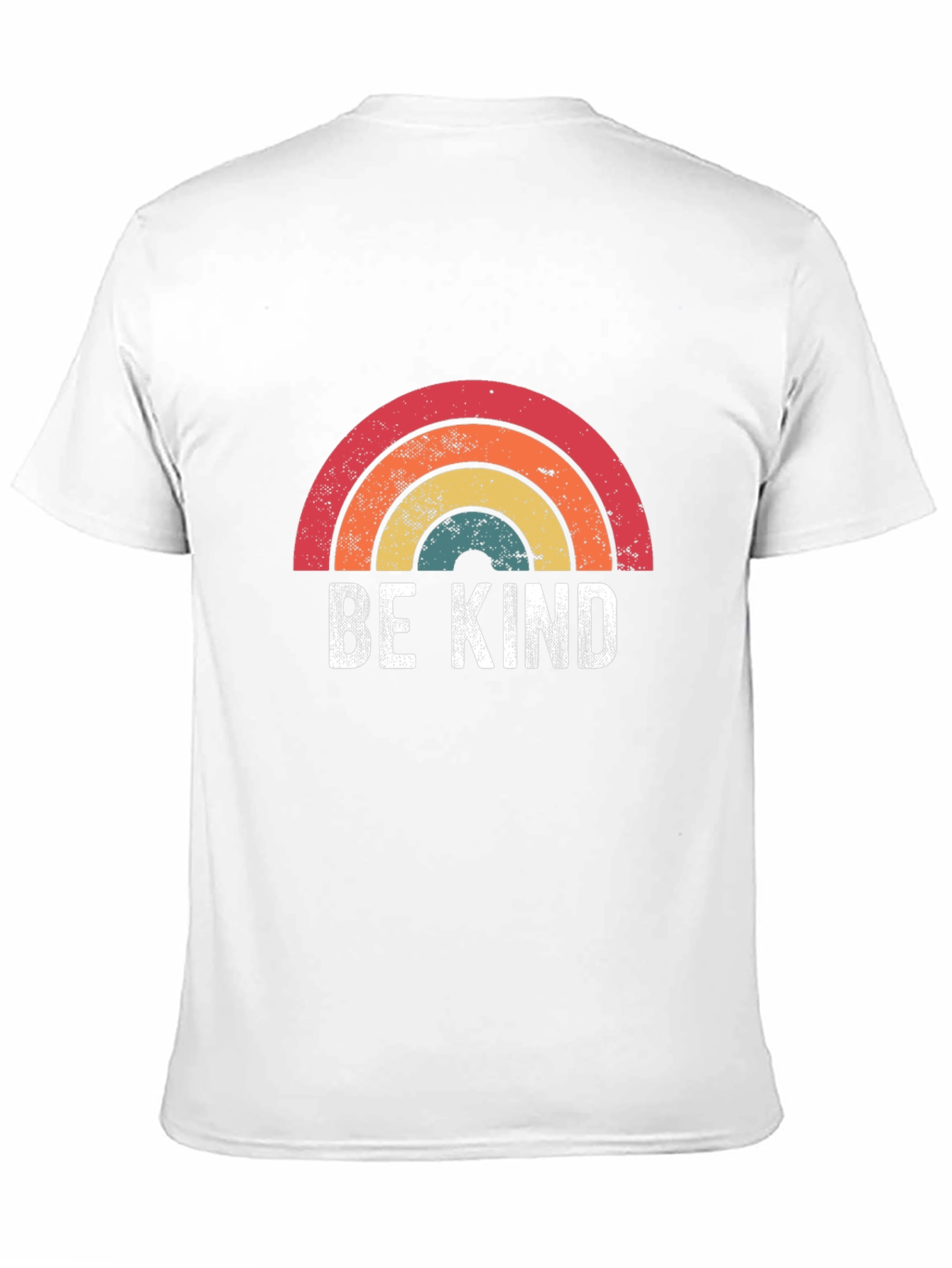 Be Kind Rainbow Graphic Tee - Soft Cotton Blend