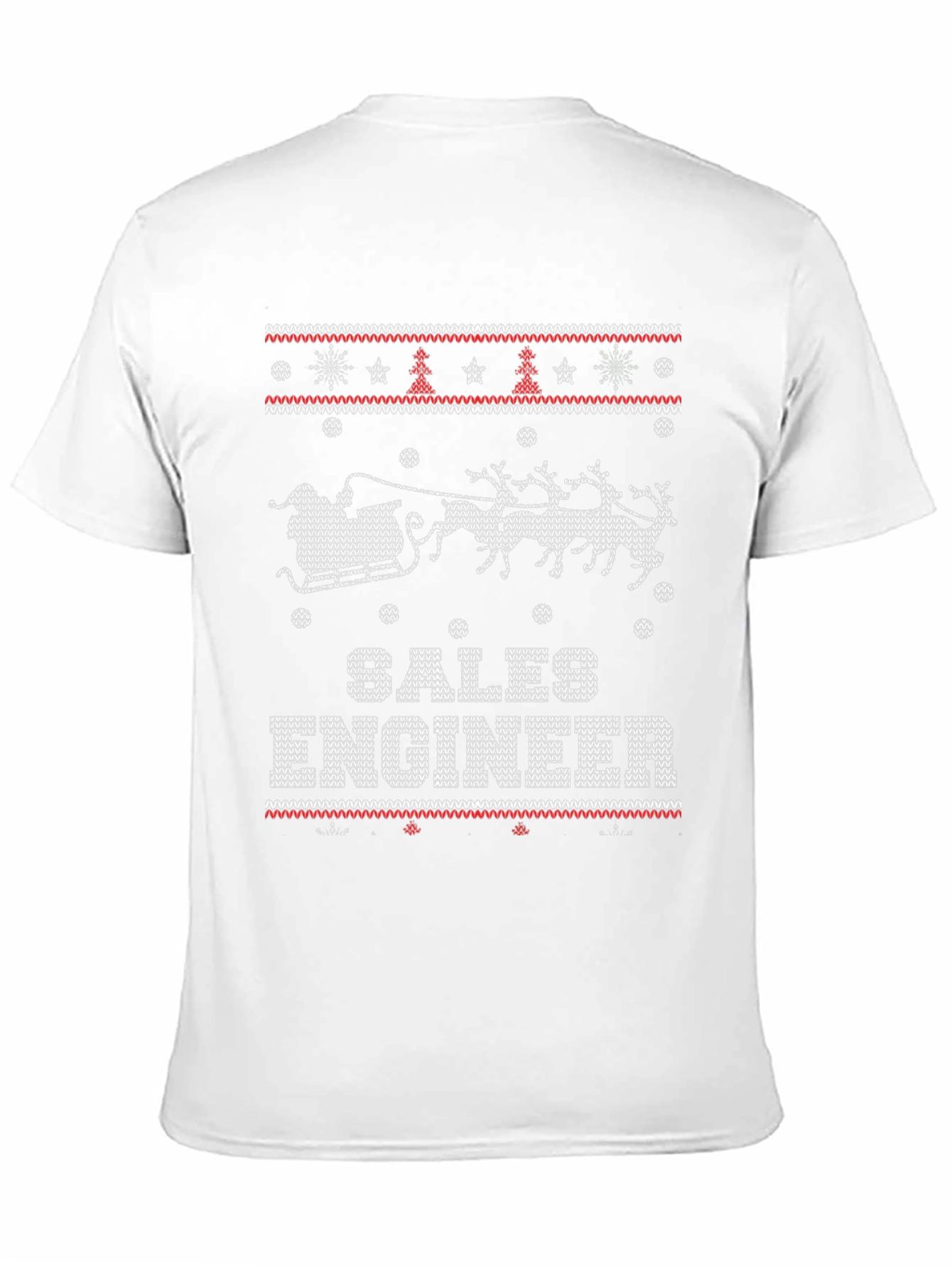 Sales Engineer Ugly Christmas Sweater Style T-Shirt
