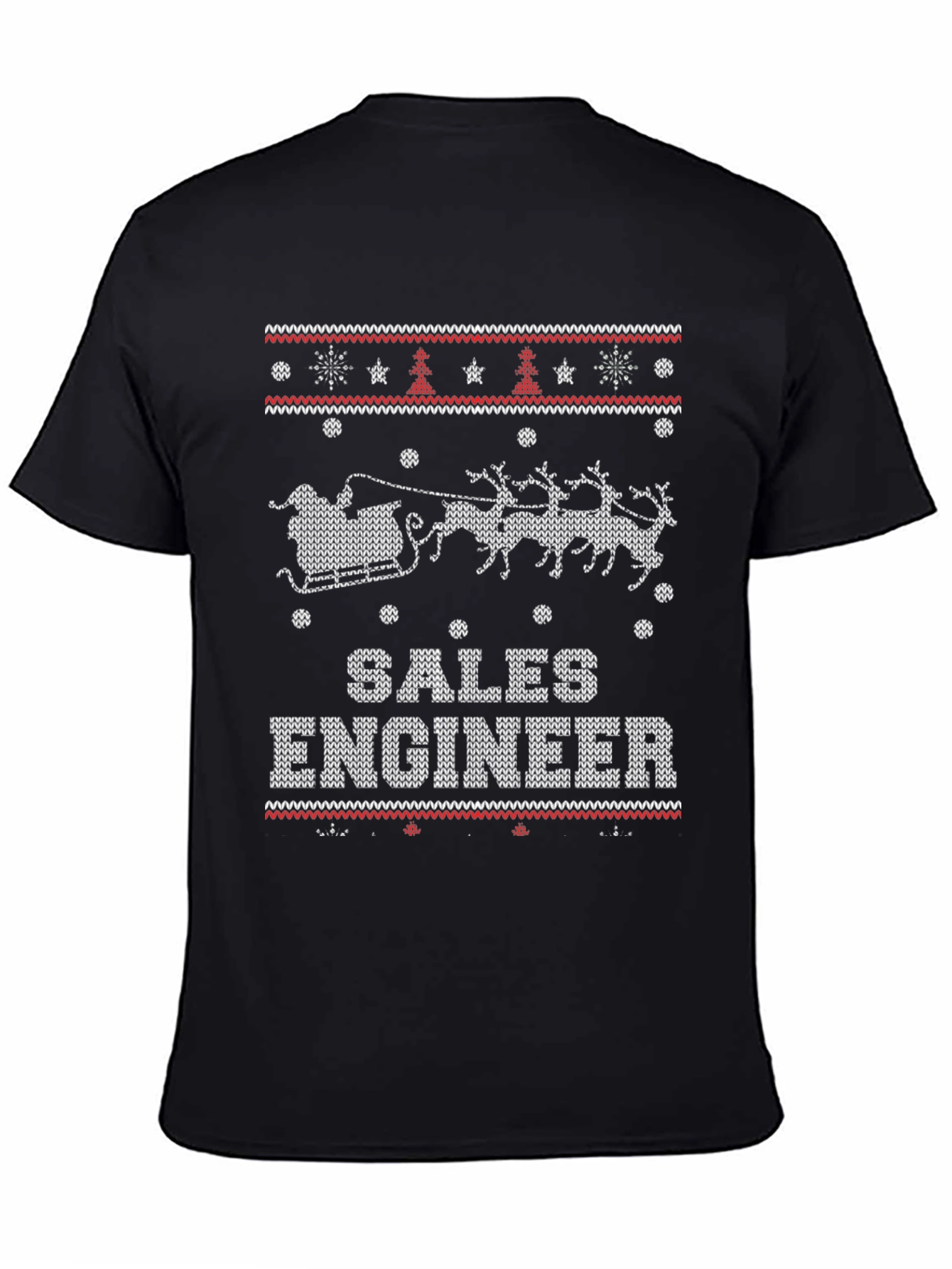 Sales Engineer Ugly Christmas Sweater Style T-Shirt