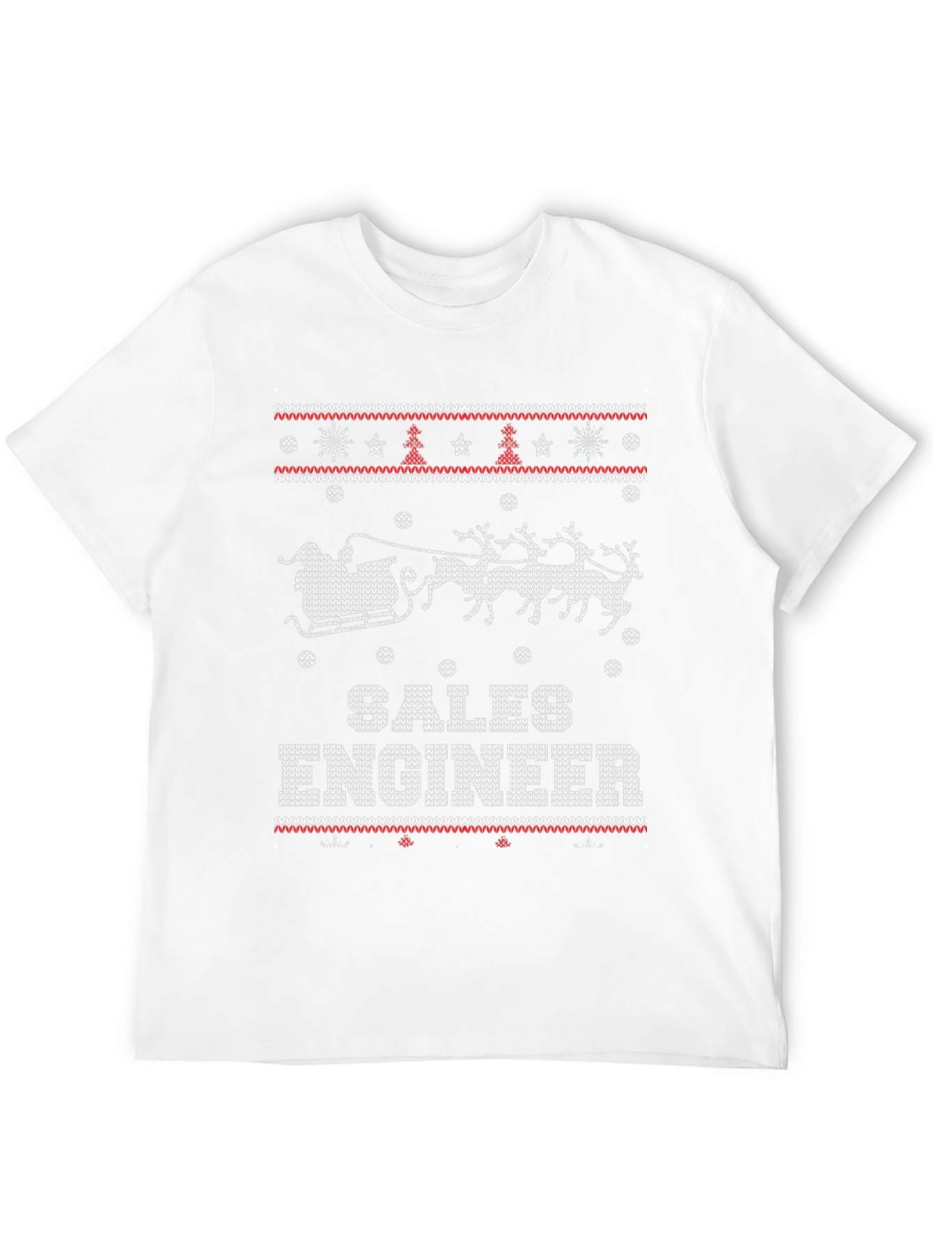Sales Engineer Ugly Christmas Sweater Style T-Shirt