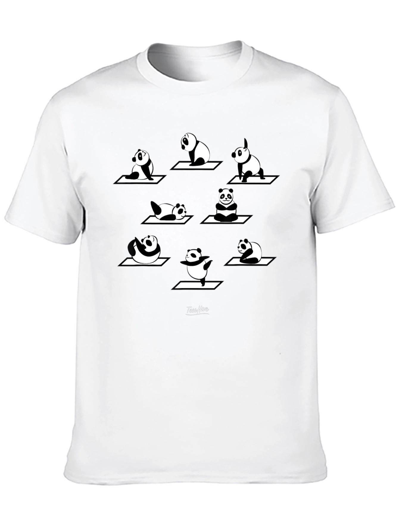 Panda Yoga T-Shirt - Black Graphic Tee