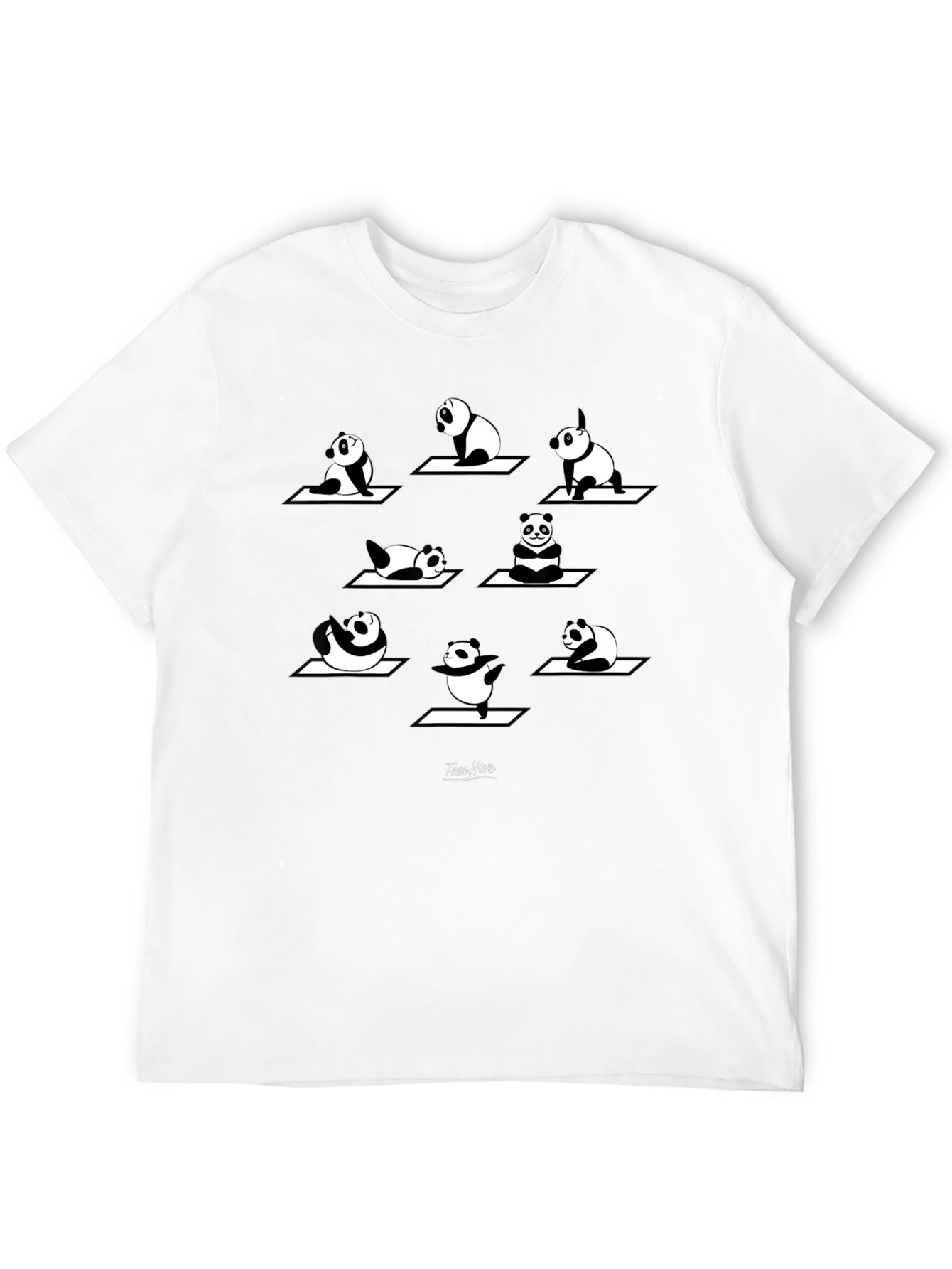 Panda Yoga T-Shirt - Black Graphic Tee