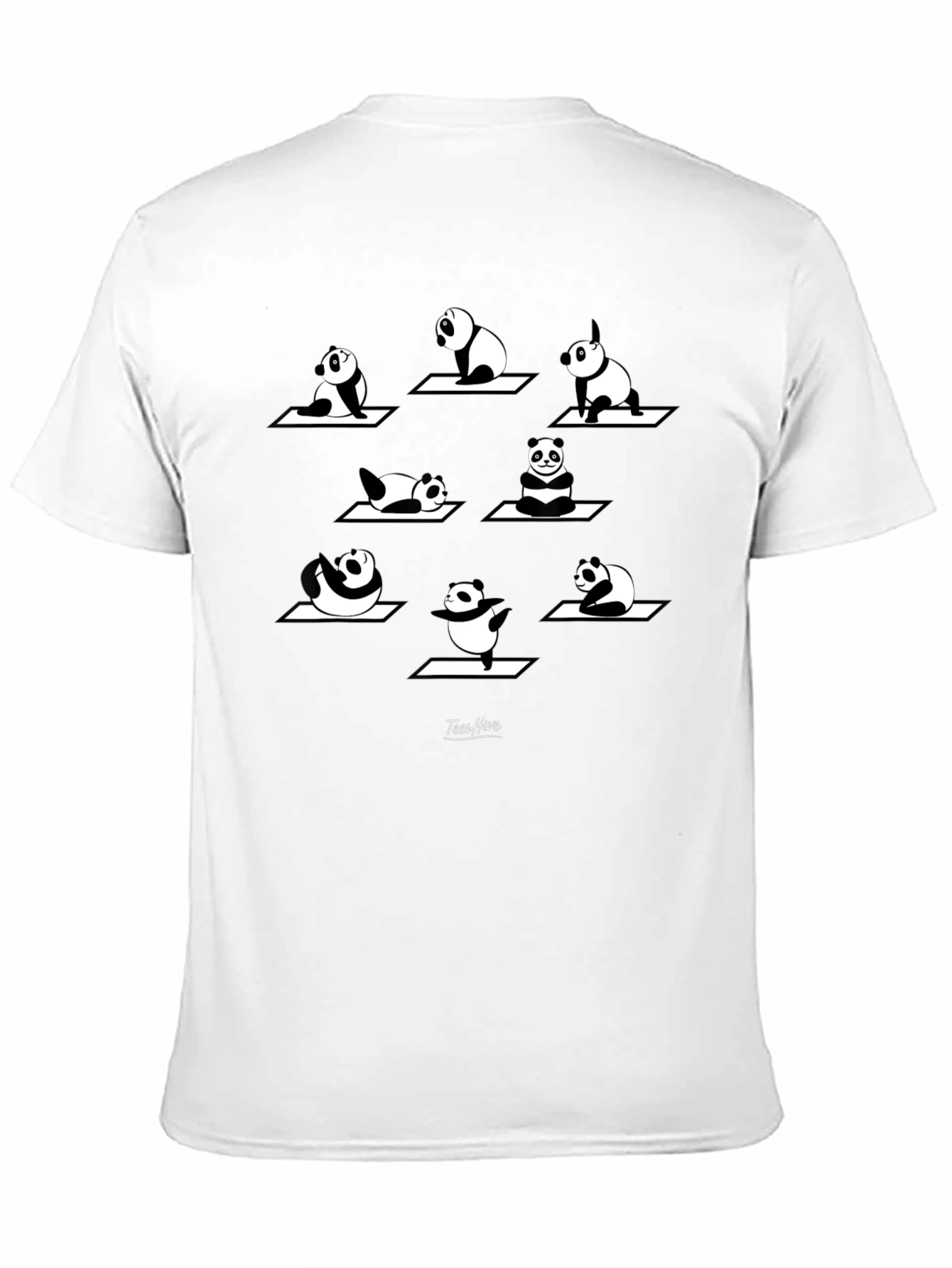 Panda Yoga T-Shirt - Black Graphic Tee
