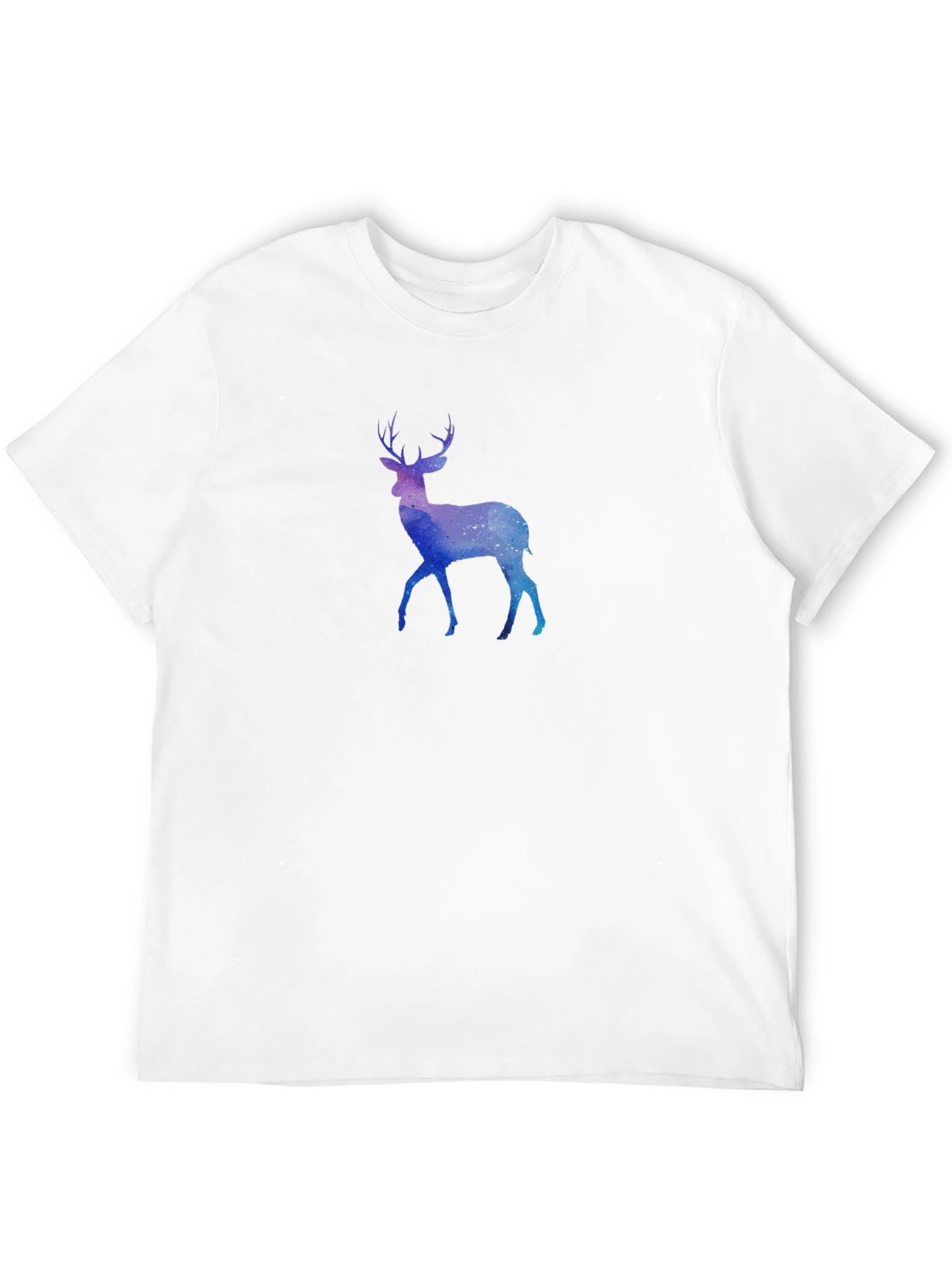 Cosmic Deer Graphic Tee - Mens Black T-Shirt