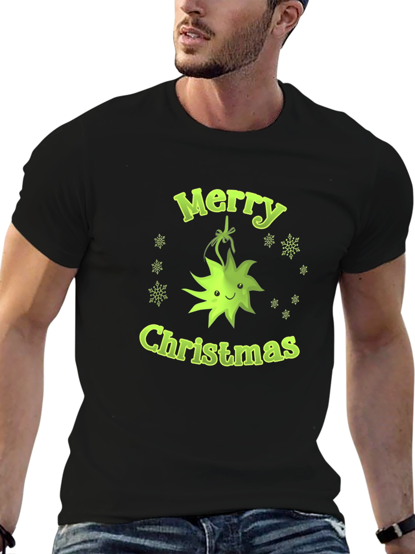 Festive Merry Christmas Graphic Tee