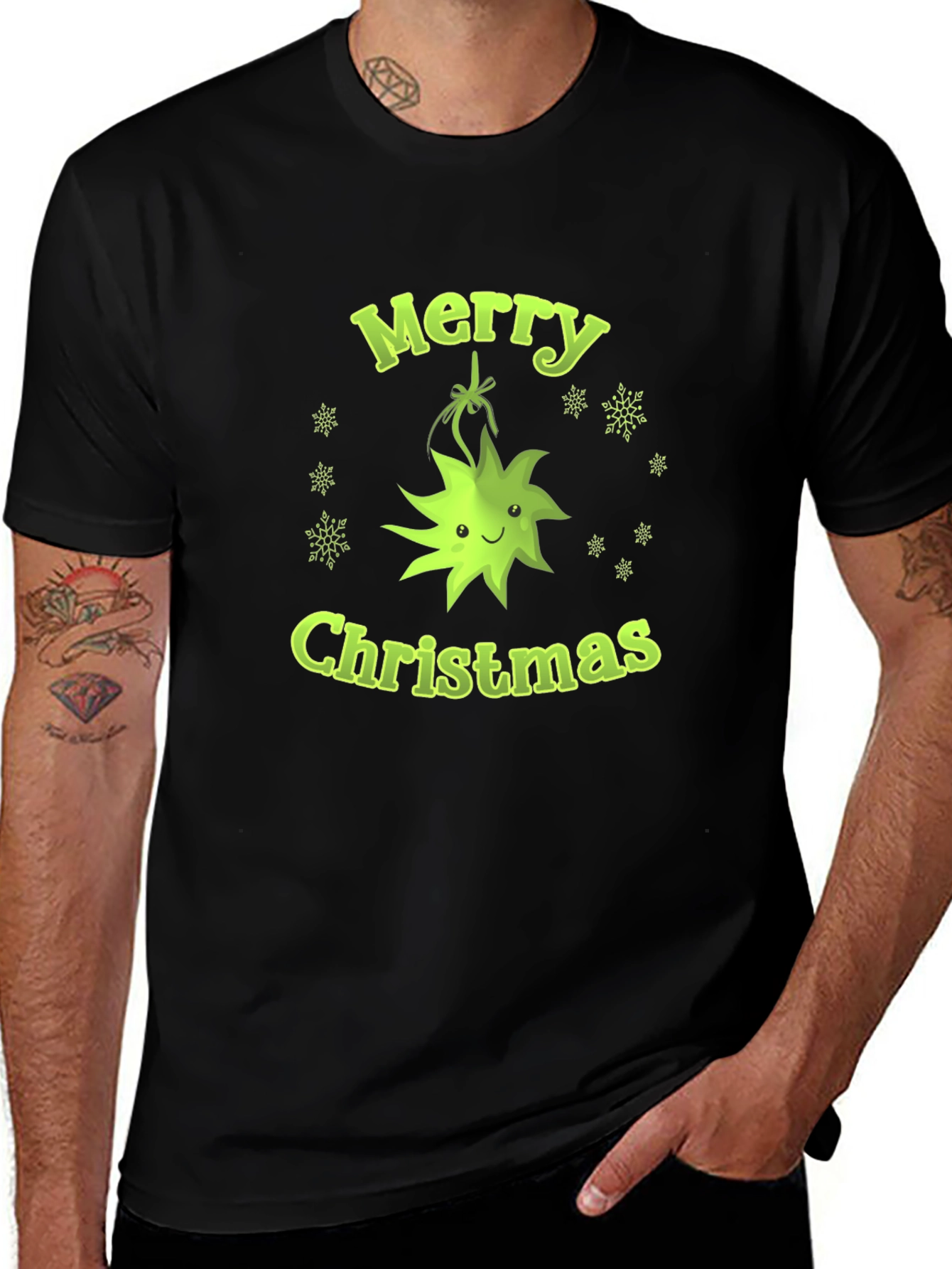 Festive Merry Christmas Graphic Tee