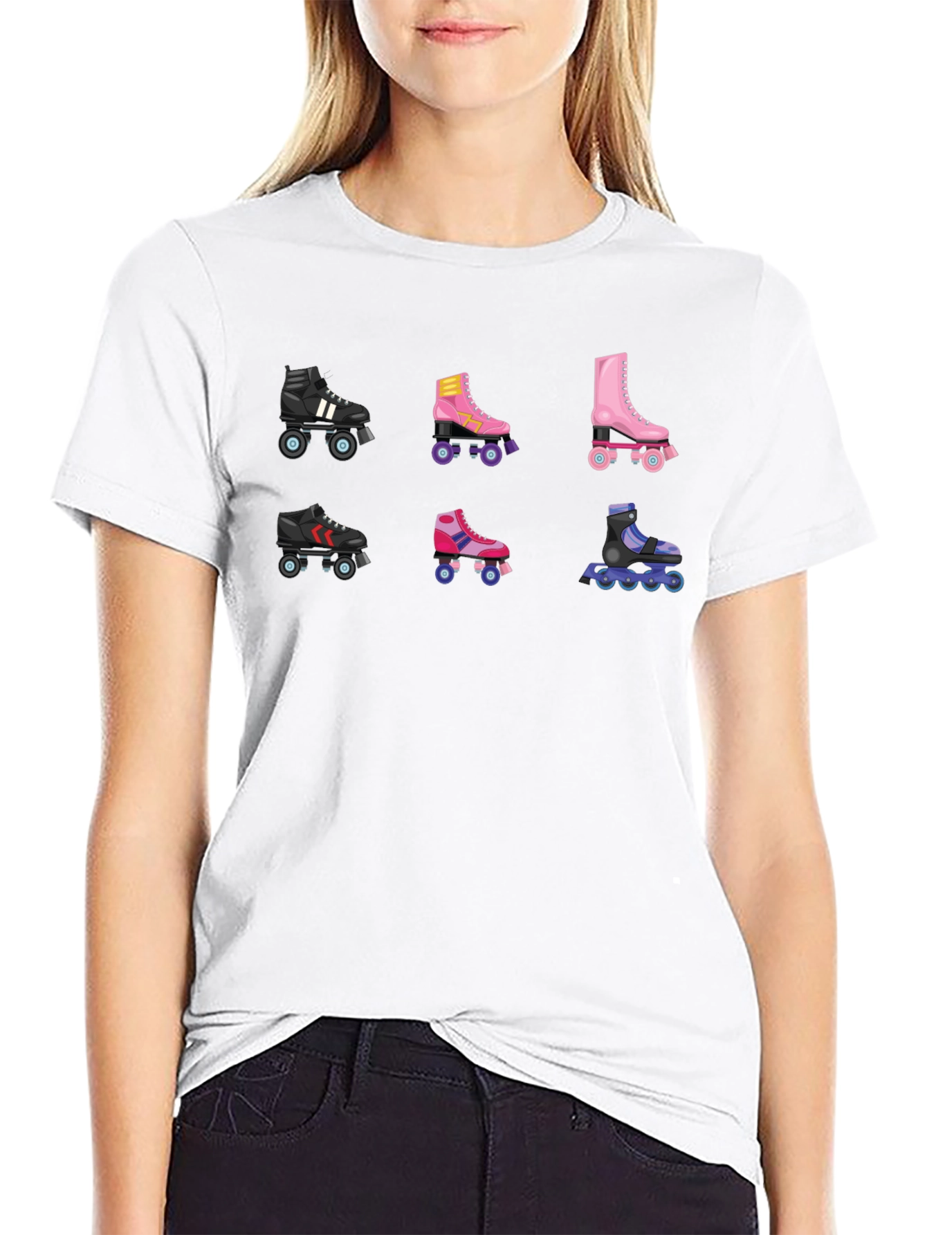 Retro Roller Skate T-Shirt - Fun Skate Designs