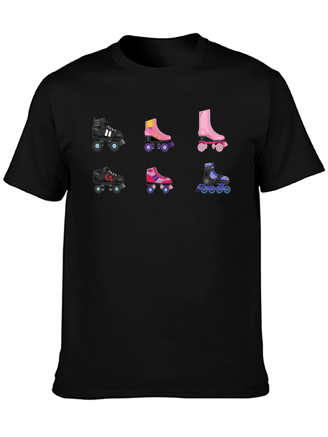 Retro Roller Skate T-Shirt - Fun Skate Designs