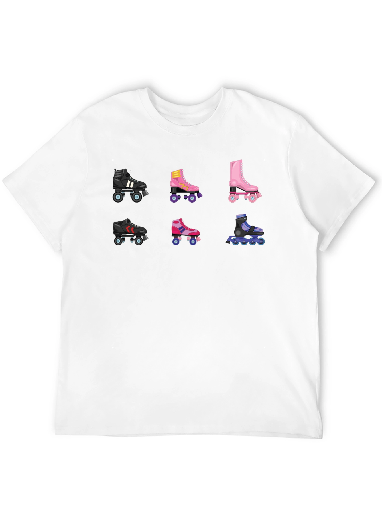 Retro Roller Skate T-Shirt - Fun Skate Designs