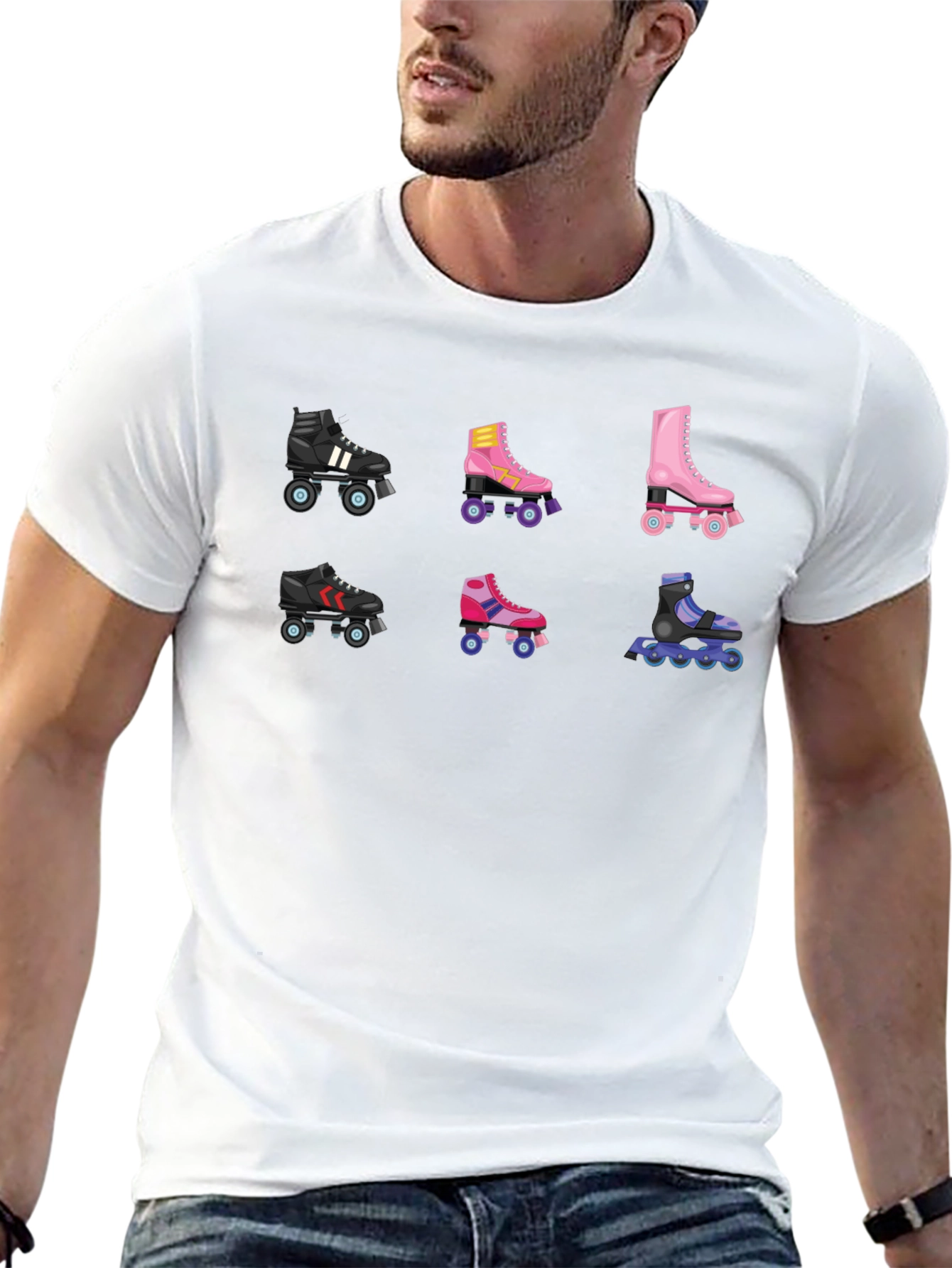 Retro Roller Skate T-Shirt - Fun Skate Designs
