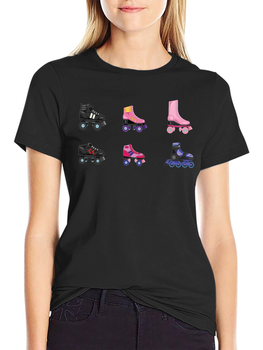 Retro Roller Skate T-Shirt - Fun Skate Designs