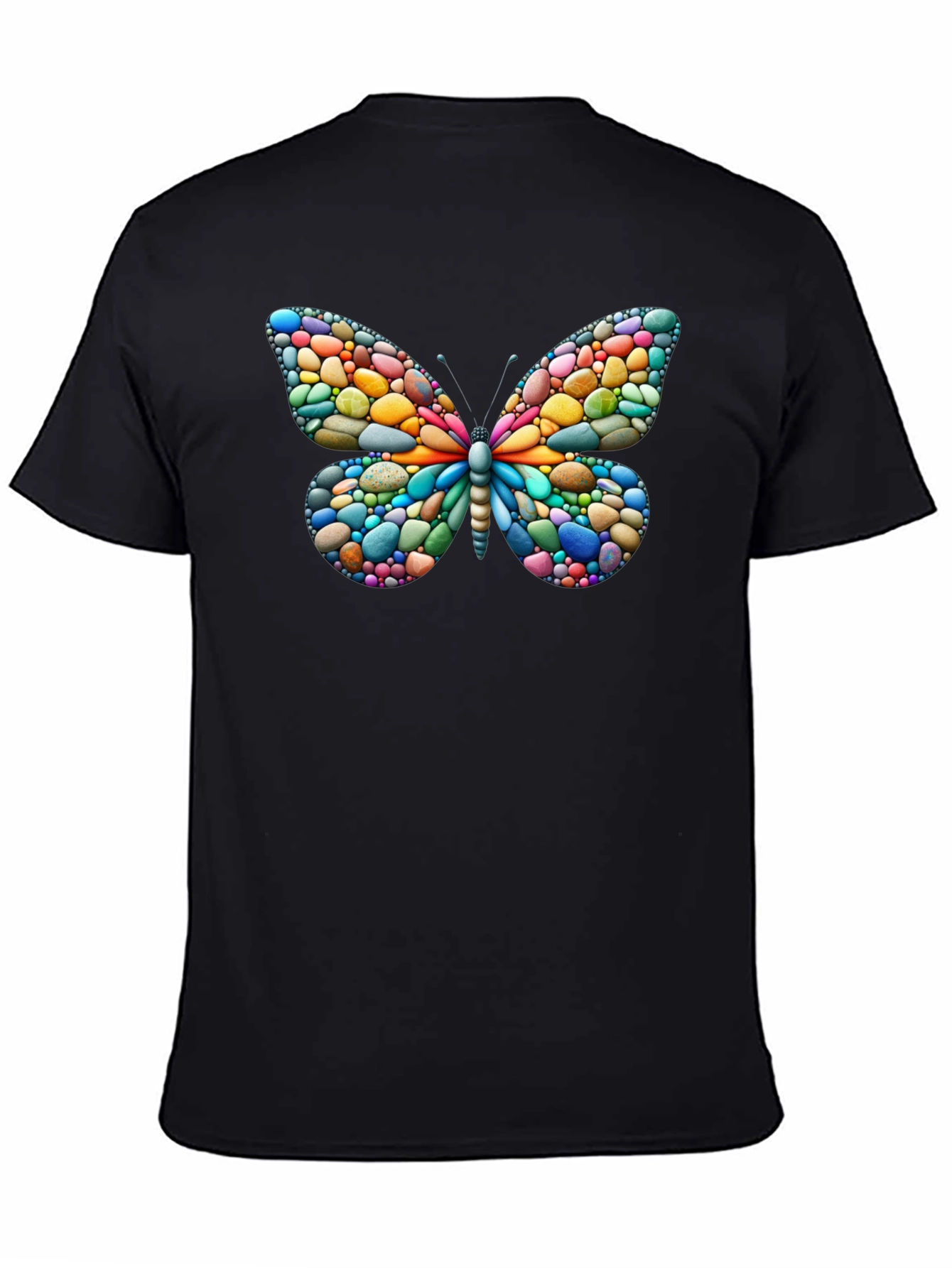 Butterfly Pebble Art T-Shirt