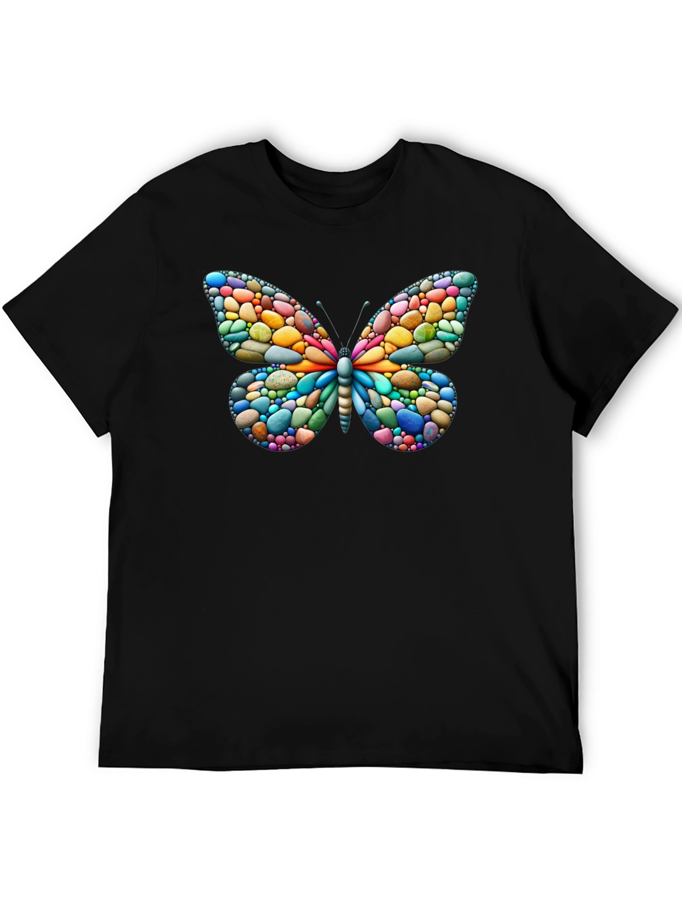 Butterfly Pebble Art T-Shirt
