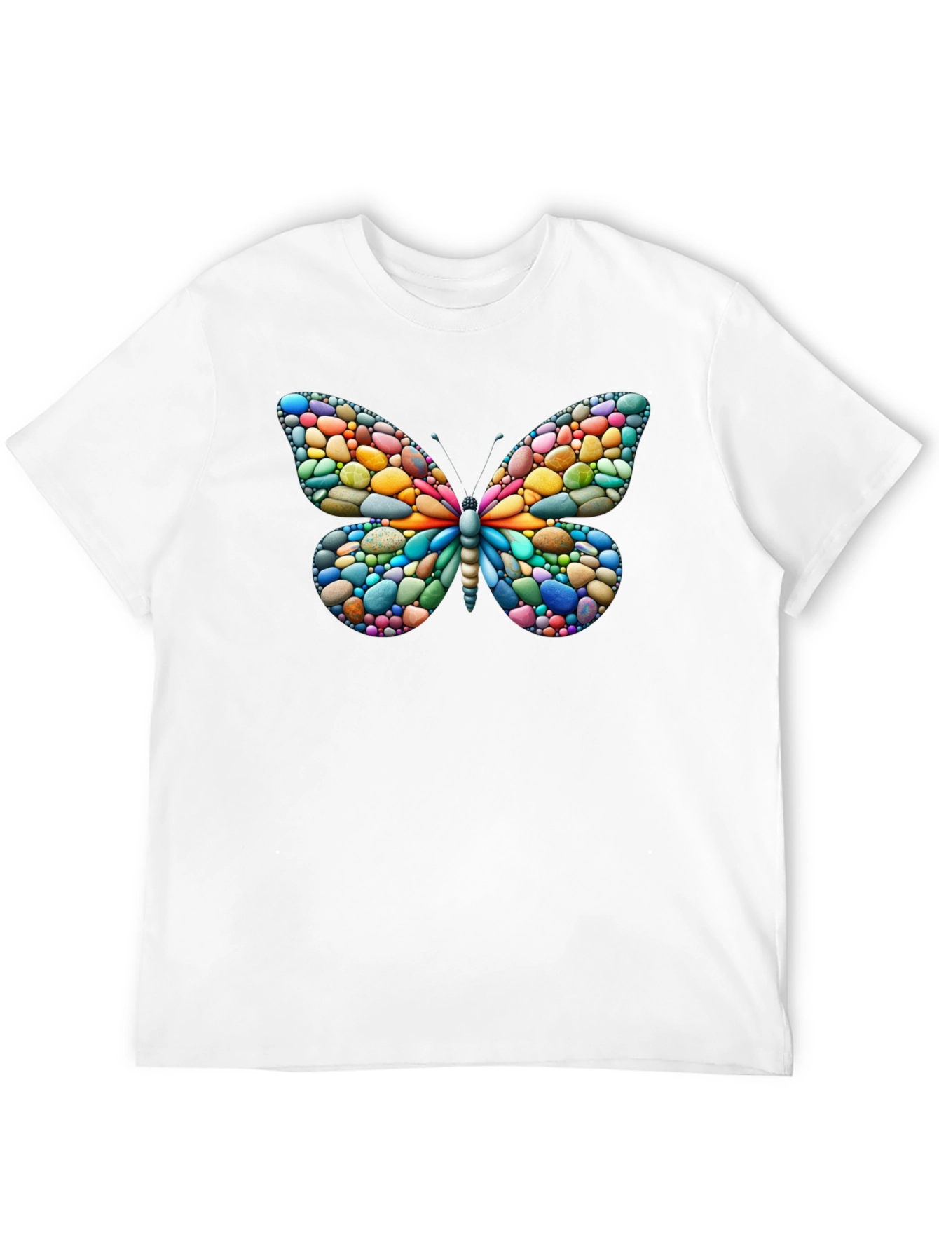 Butterfly Pebble Art T-Shirt