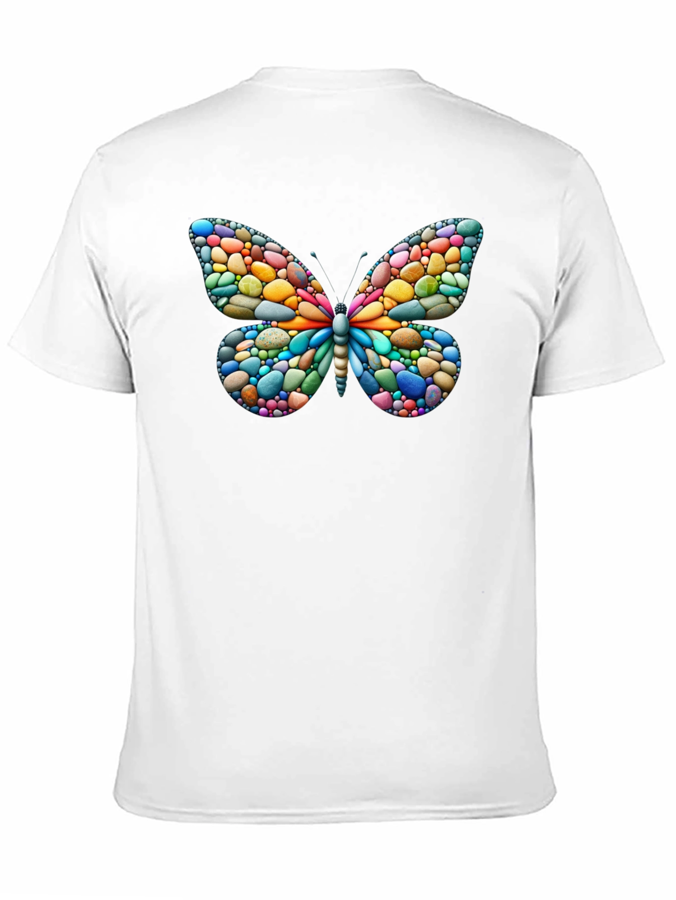 Butterfly Pebble Art T-Shirt