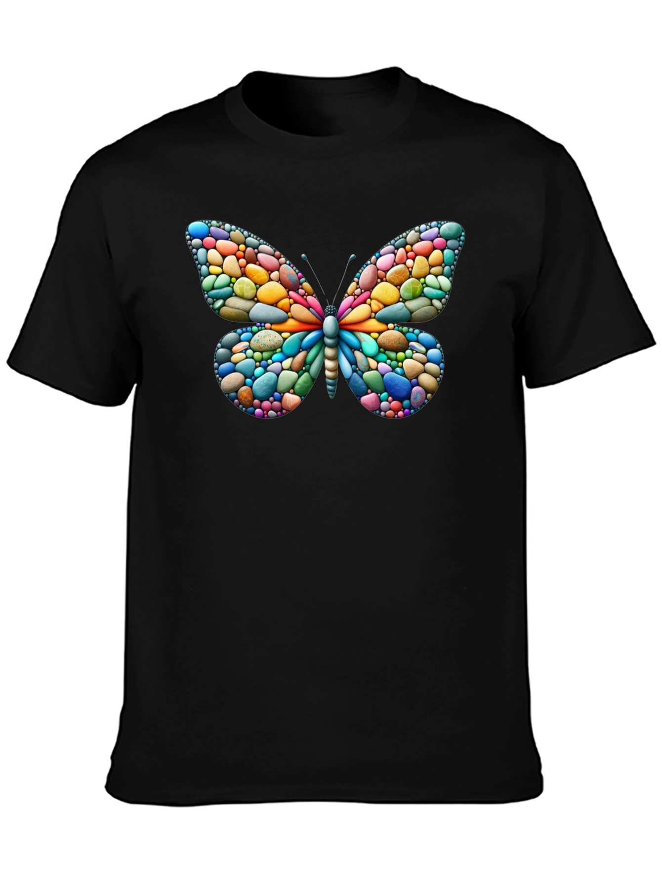Butterfly Pebble Art T-Shirt