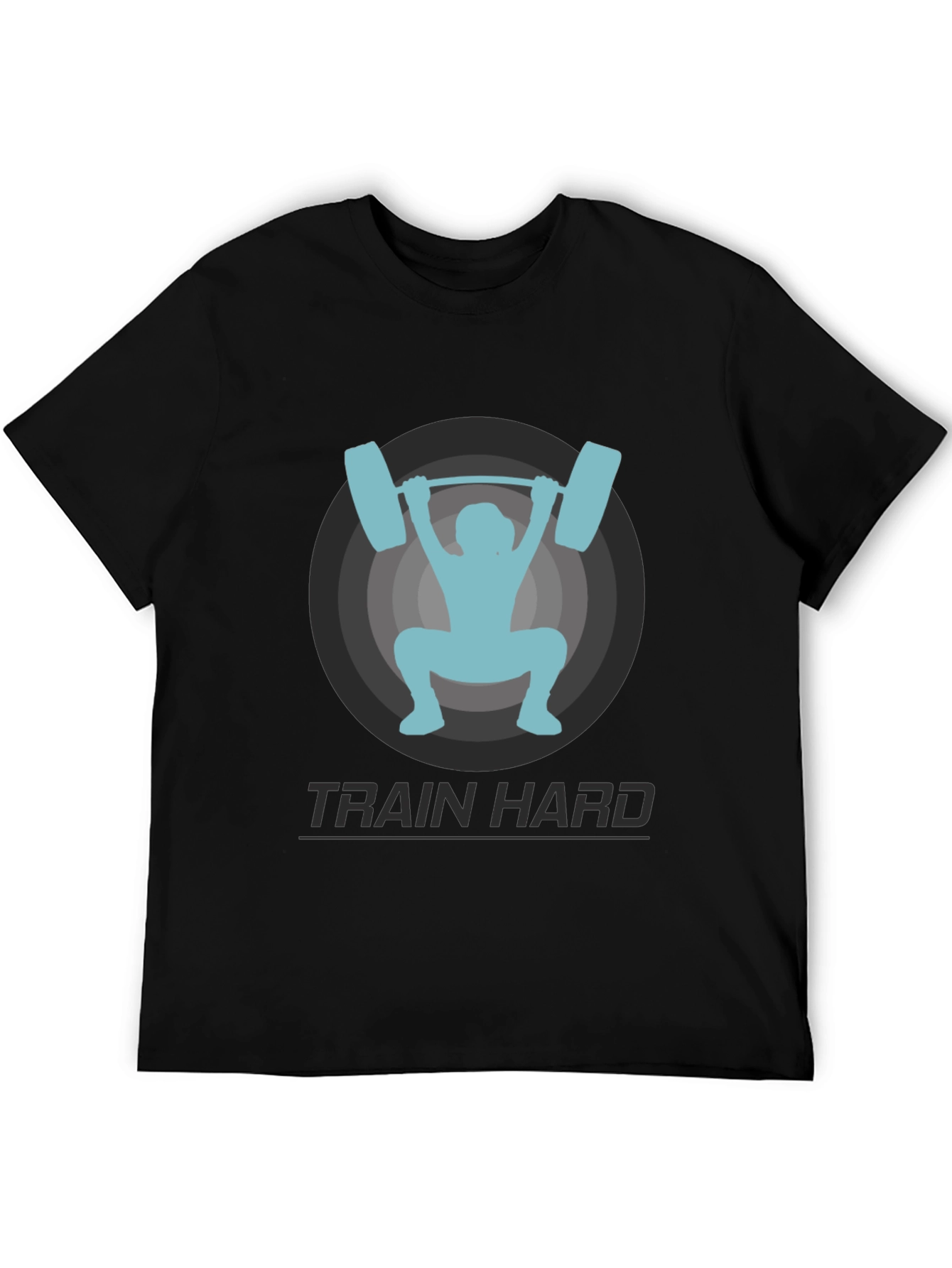 Train Hard T-Shirt - Weightlifting Graphic Tee
