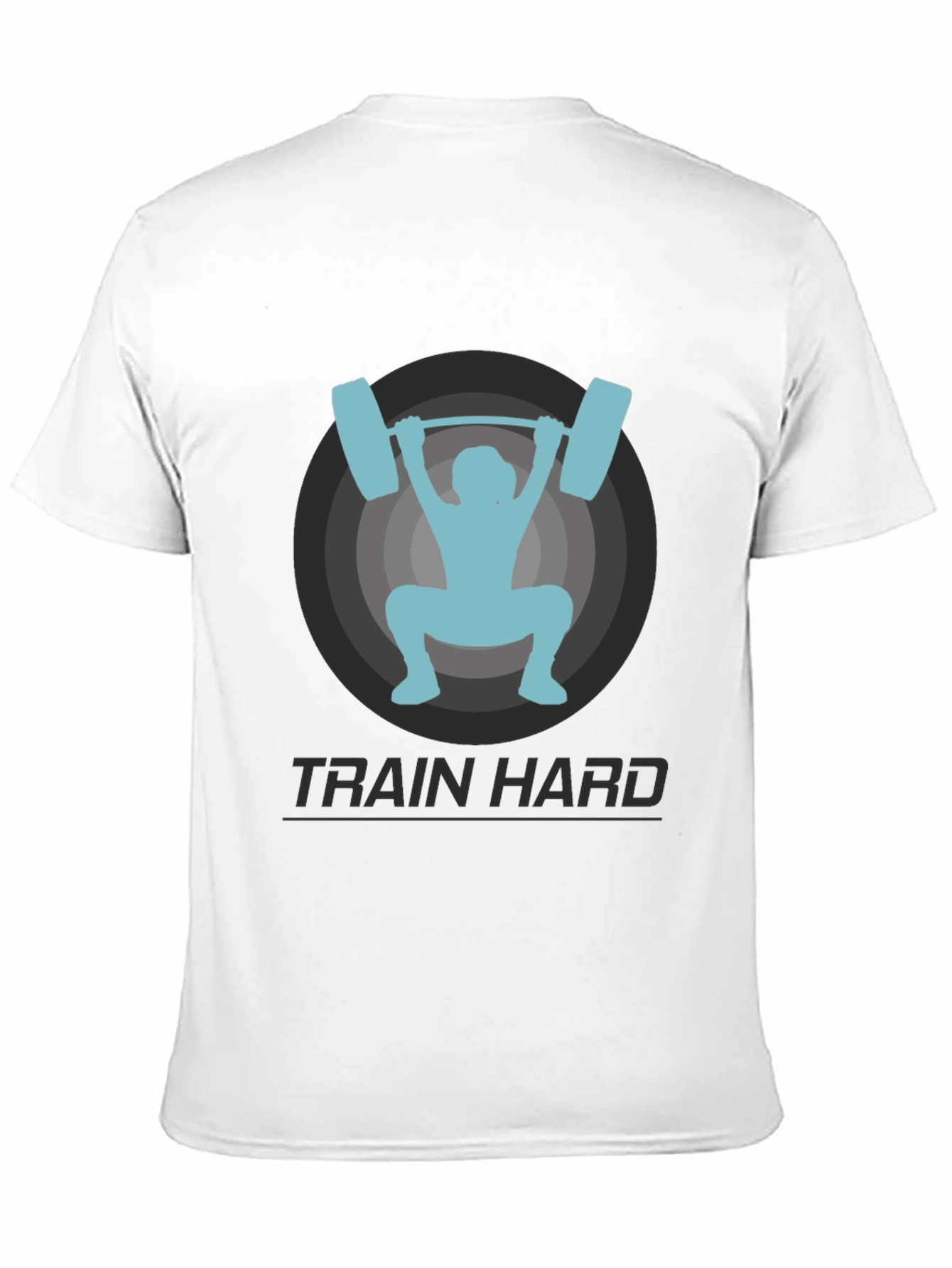 Train Hard T-Shirt - Weightlifting Graphic Tee