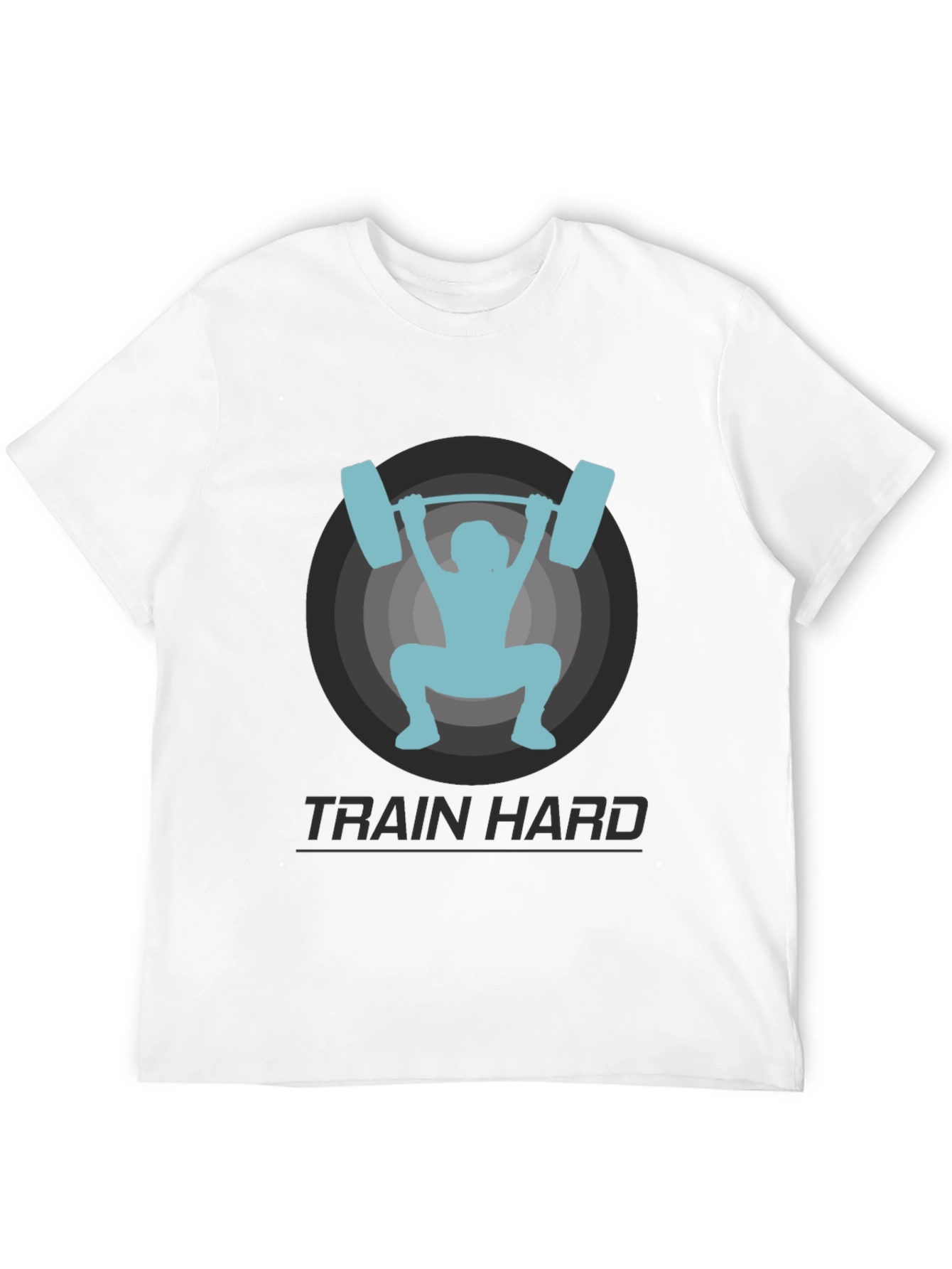 Train Hard T-Shirt - Weightlifting Graphic Tee