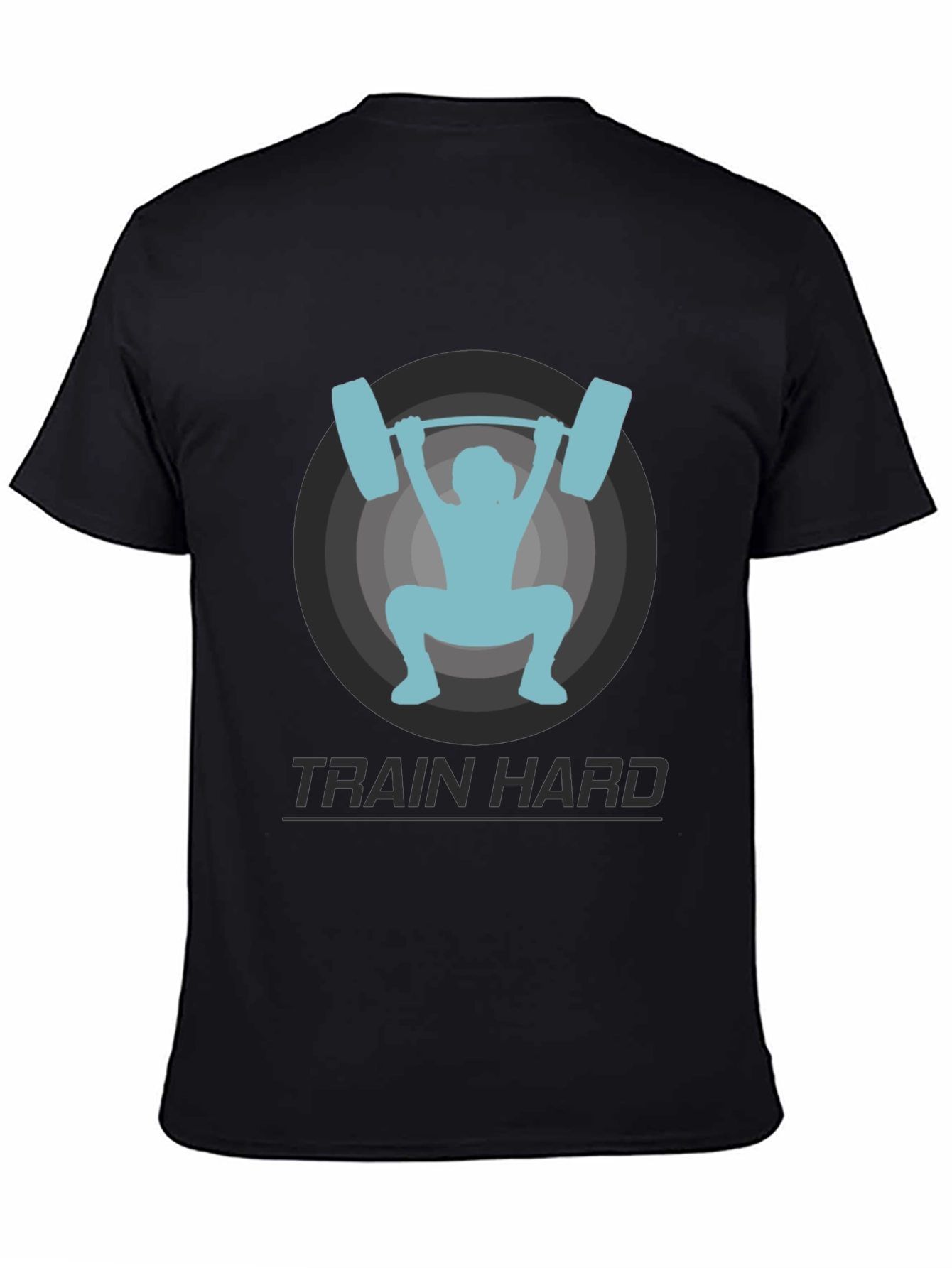 Train Hard T-Shirt - Weightlifting Graphic Tee