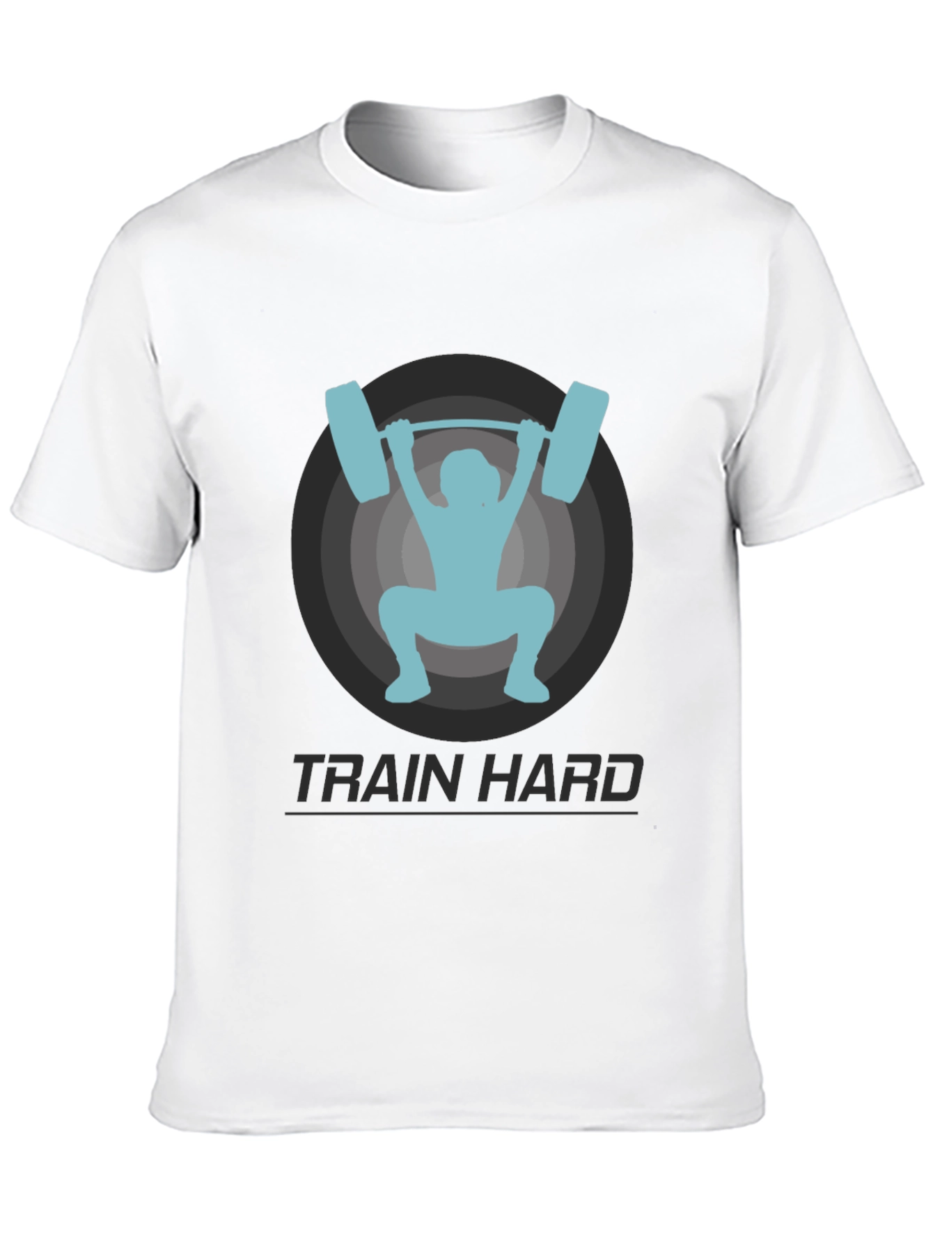 Train Hard T-Shirt - Weightlifting Graphic Tee