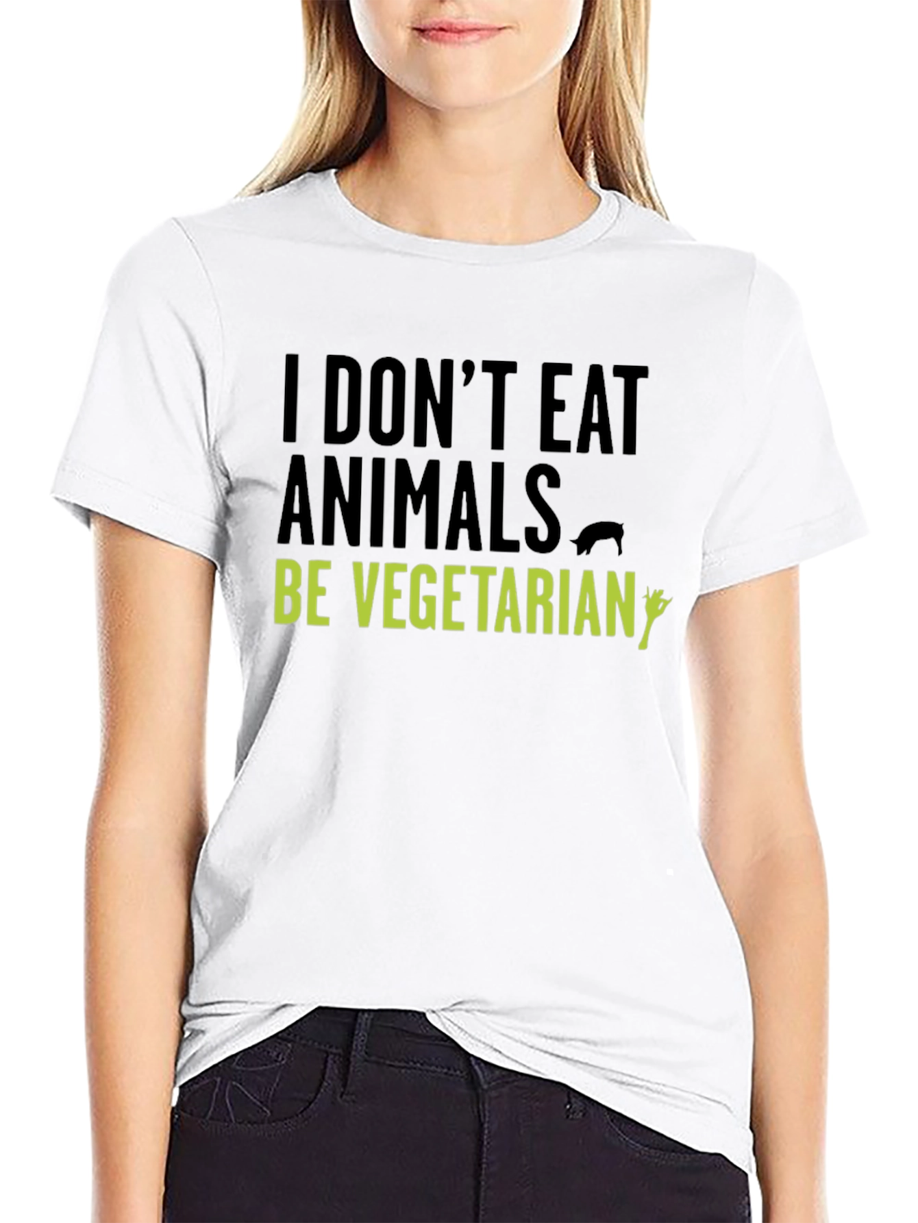 Vegan Vegetarian T-Shirt Animal Rights Tee