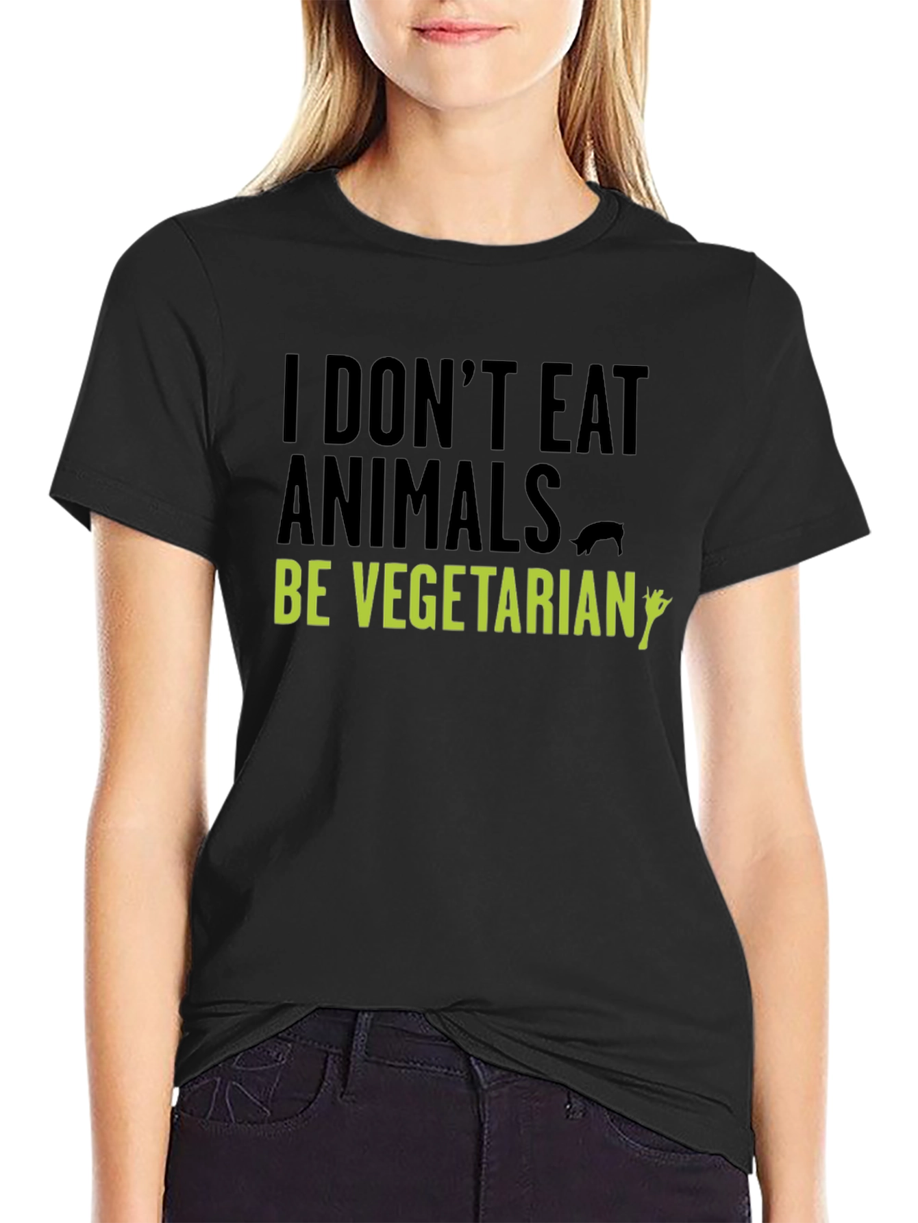 Vegan Vegetarian T-Shirt Animal Rights Tee